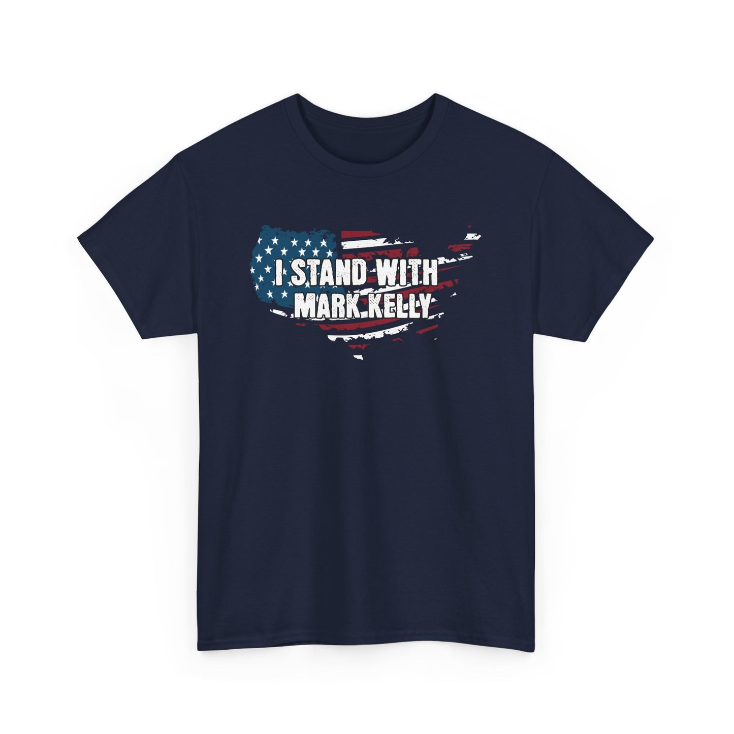 I Stand With Mark Kelly American Flag Design