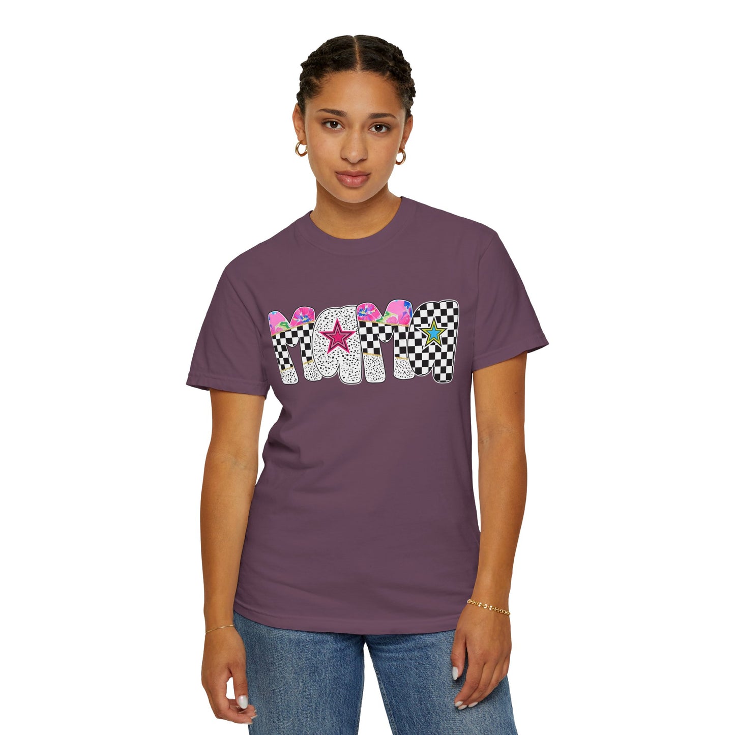 Comfort Colors Retro Vibe Mother's Day T-Shirt with Star Design Asst. Colors & Sizes