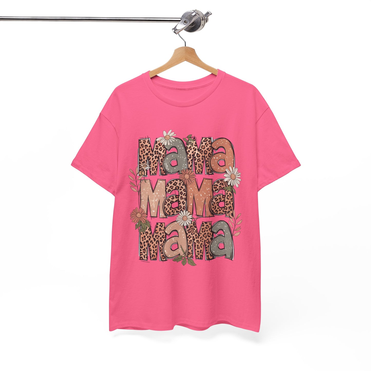 Floral Mama Unisex Heavy Cotton Tee - Perfect Gift for Moms!