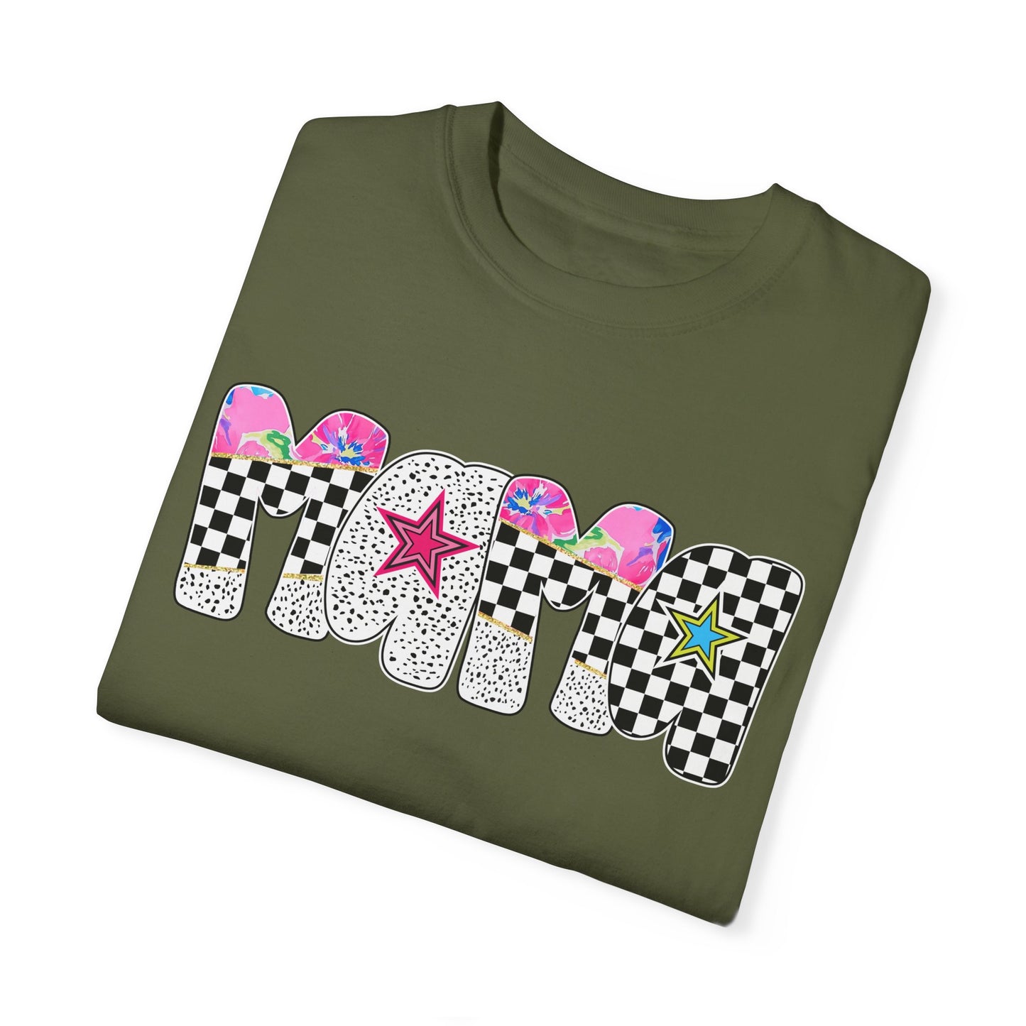 Comfort Colors Retro Vibe Mother's Day T-Shirt with Star Design Asst. Colors & Sizes
