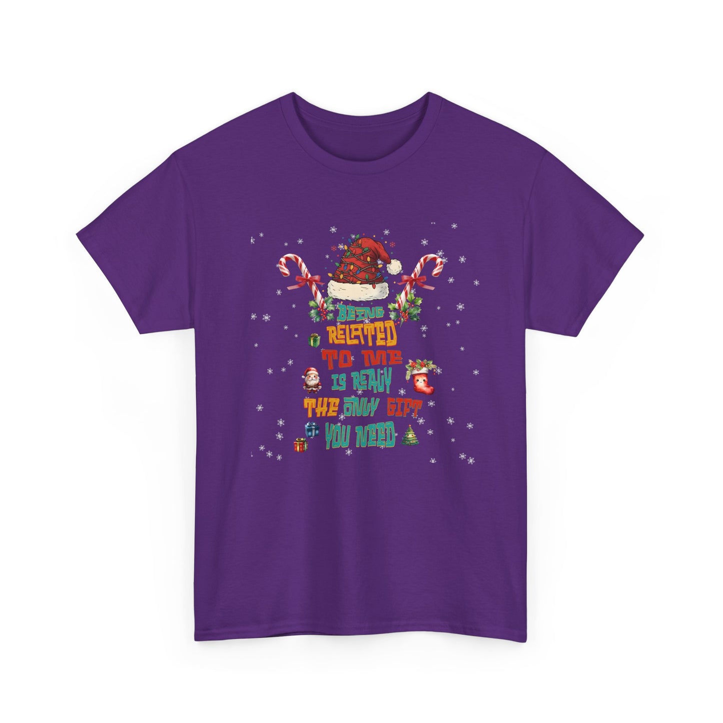 Santa Candy Cane Elf Christmas Tee | Funny Holiday Shirt