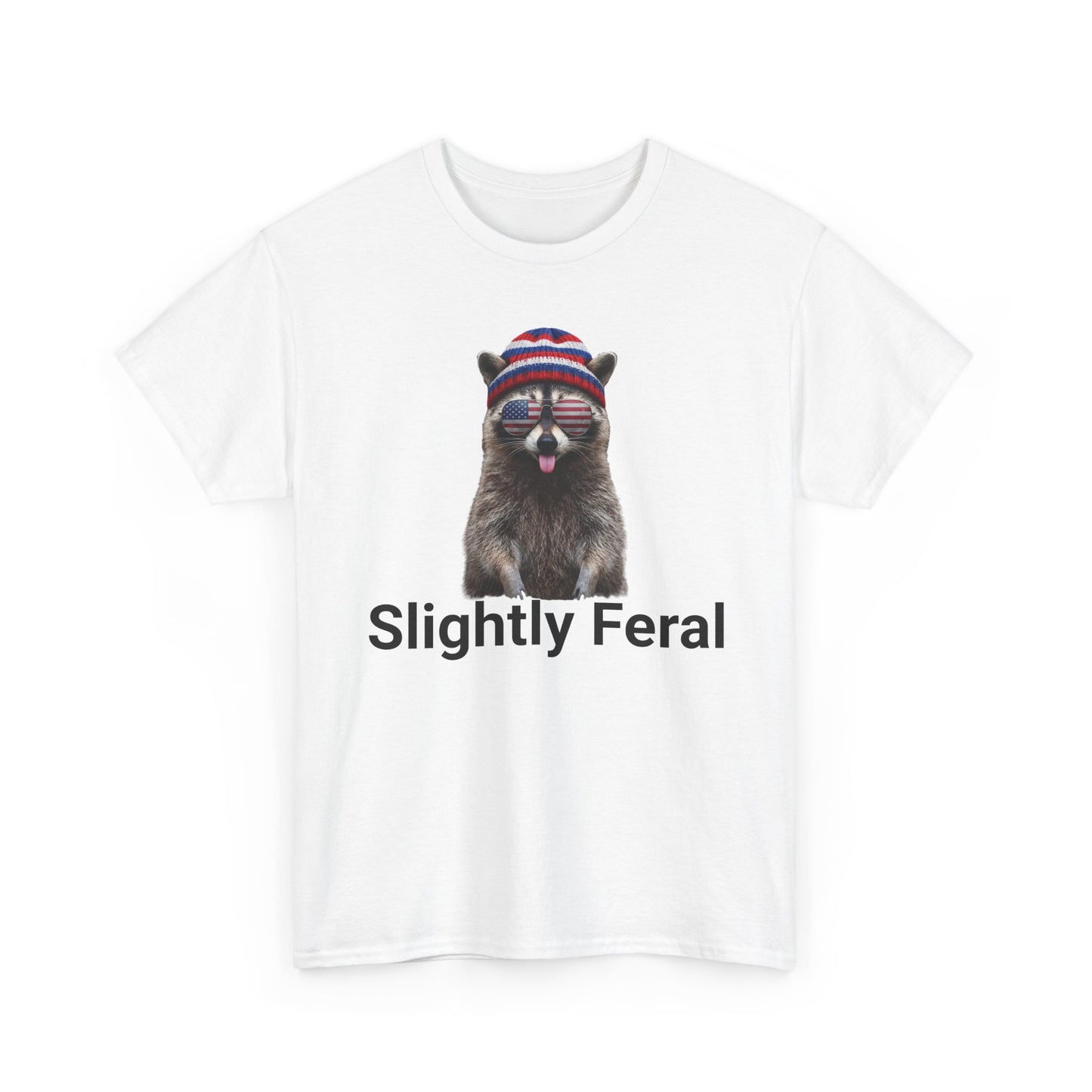 Slightly Feral Raccoon Shirt – Funny Graphic Tee