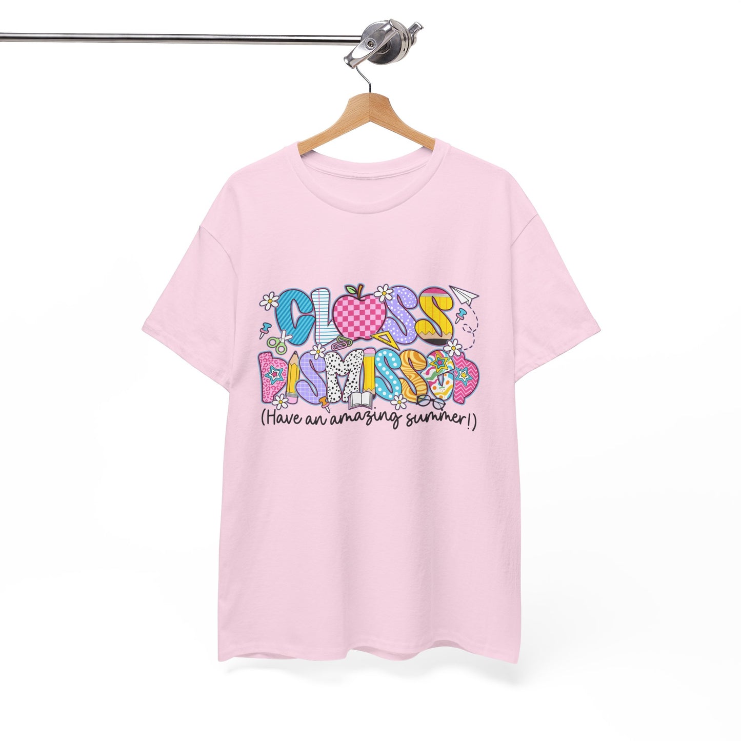 Gildan Garment-Dyed Summer Vibes Unisex Heavy Cotton Tee - "Class Dismissed!" Asst. Colors & Sizes