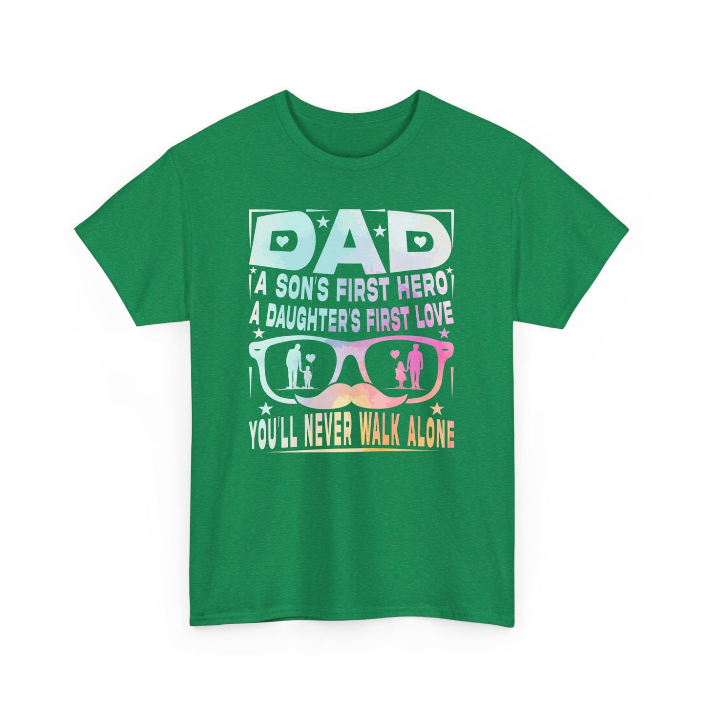 Gildan 5000 Dad Hero T-Shirt - Father's Day Gift - Heavy Cotton Tee Asst. Colors & Sizes