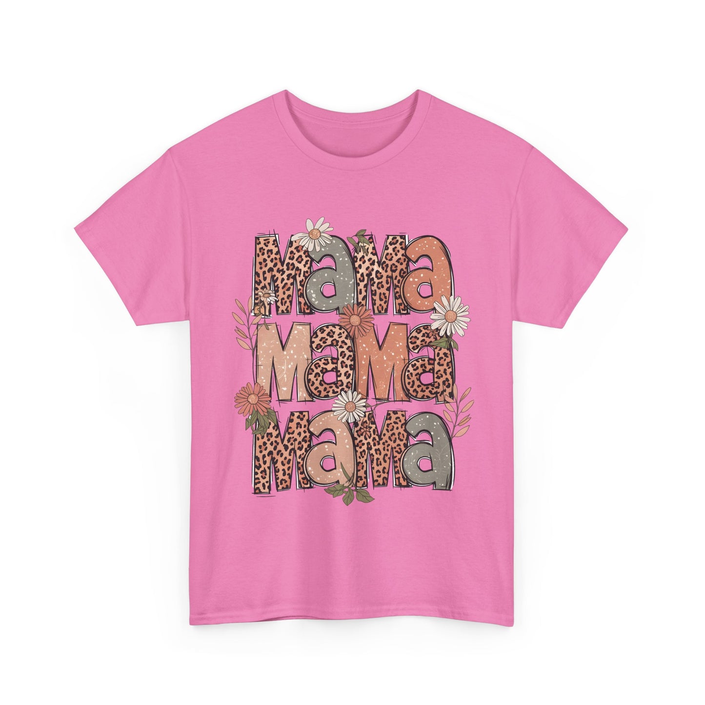 Floral Mama Unisex Heavy Cotton Tee - Perfect Gift for Moms!