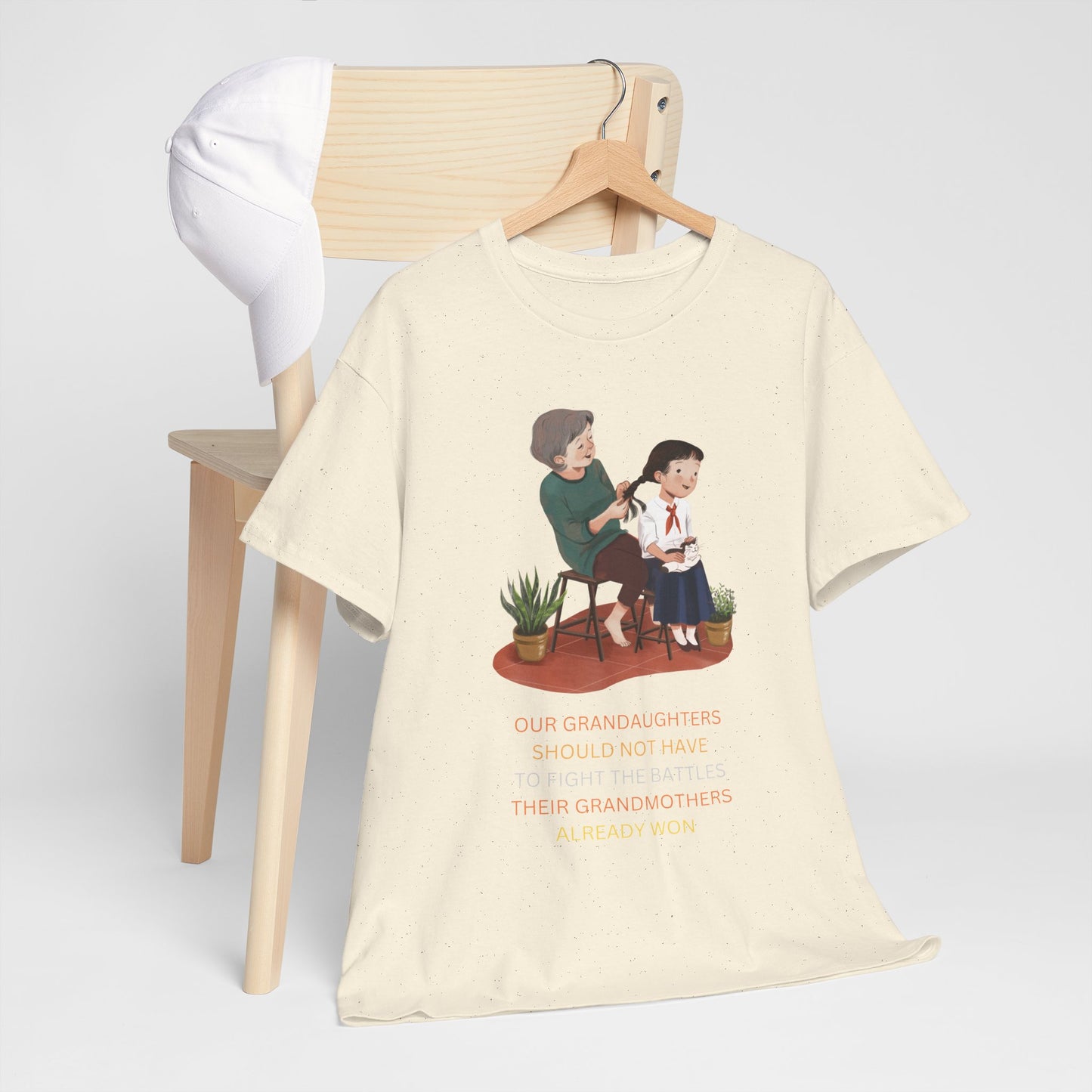 Empowering Granddaughter Unisex Heavy Cotton Tee