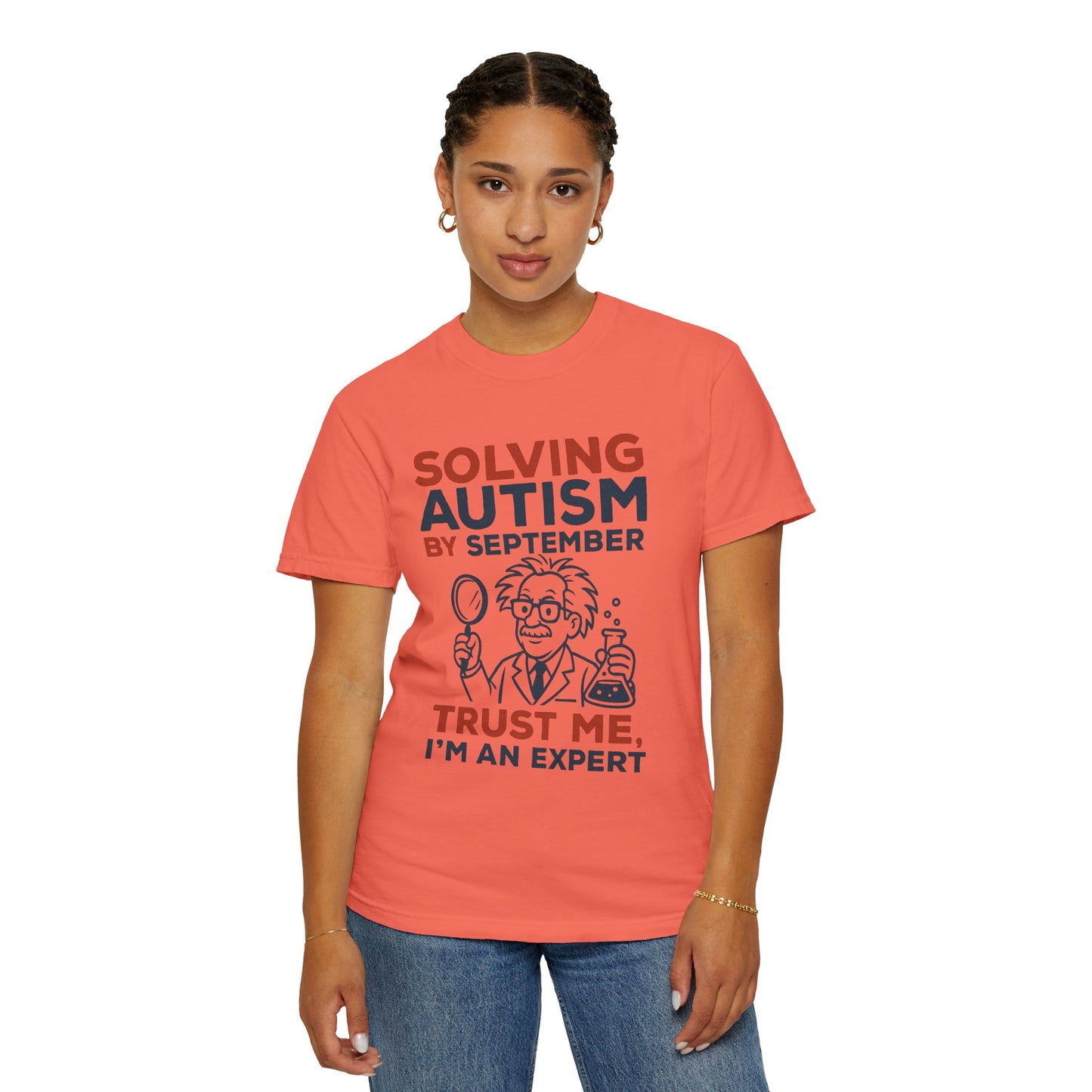 Comfort Colors Unisex Garment-Dyed T-Shirt - "Solving Autism by September" - Expert Design