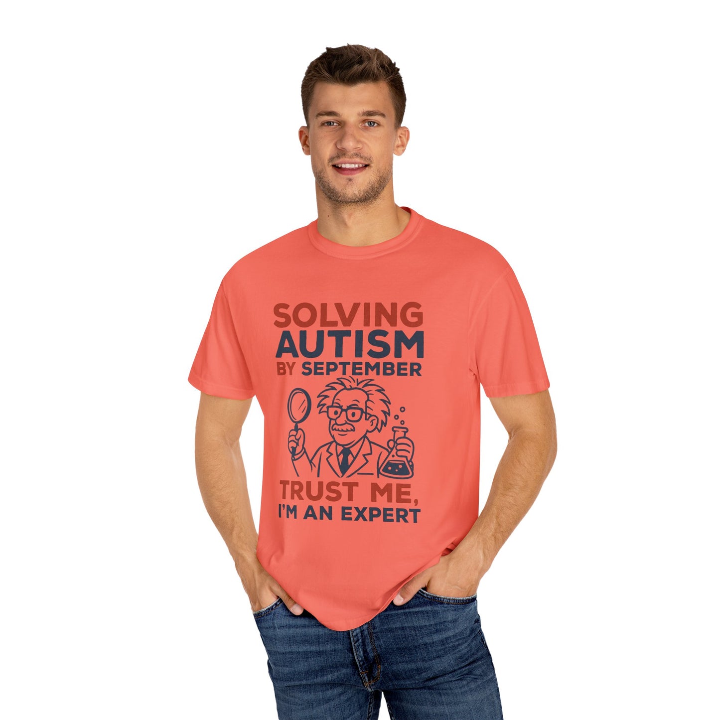 Comfort Colors Unisex Garment-Dyed T-Shirt - "Solving Autism by September" - Expert Design