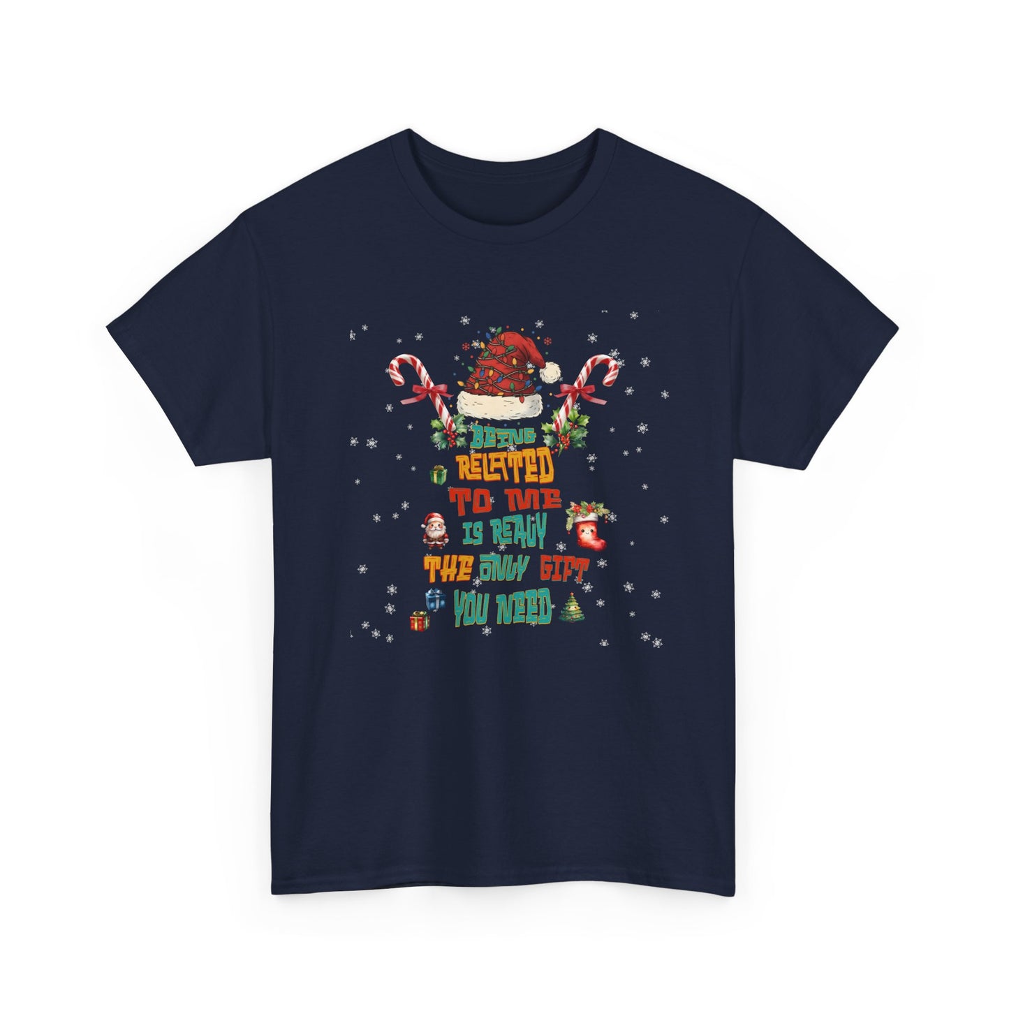 Santa Candy Cane Elf Christmas Tee | Funny Holiday Shirt