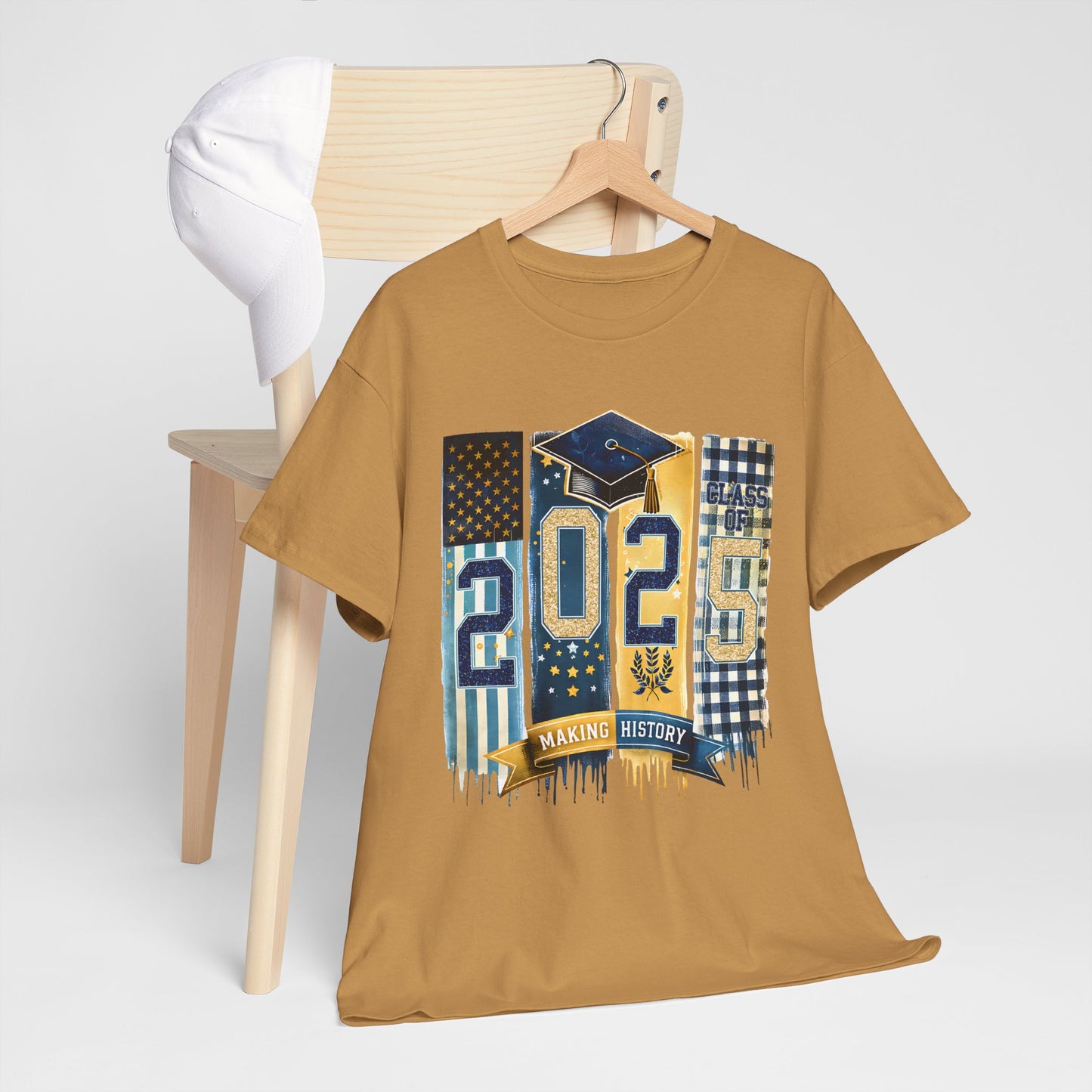 Gildan Graduation 2025 Heavy Cotton Tee - Making History Unisex Shirt Unisex Available in Asst. Sizes & Colors