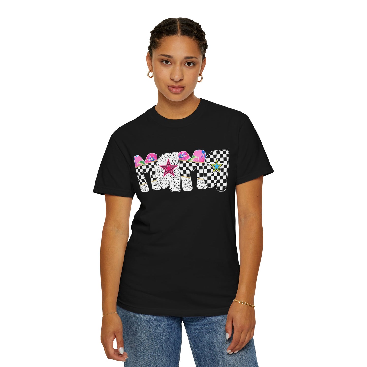Comfort Colors Retro Vibe Mother's Day T-Shirt with Star Design Asst. Colors & Sizes