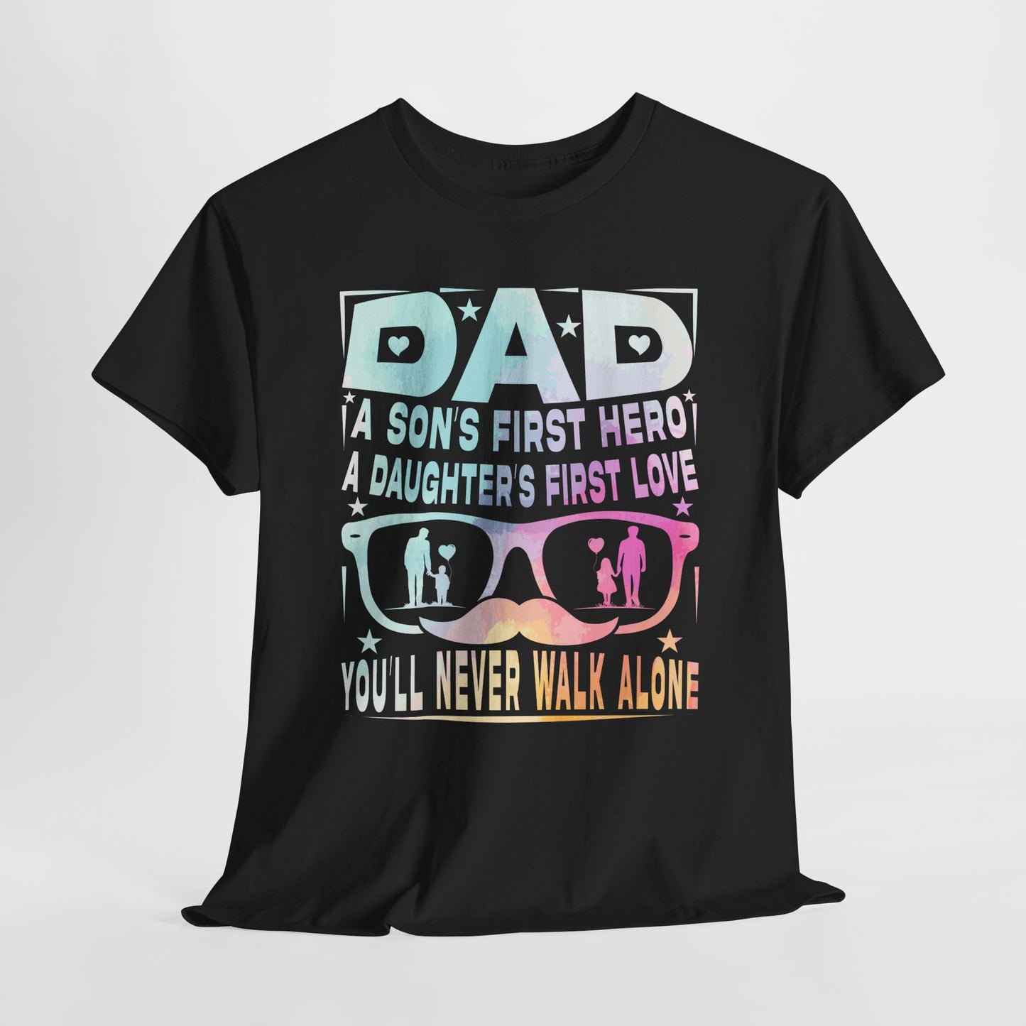 Gildan 5000 Dad Hero T-Shirt - Father's Day Gift - Heavy Cotton Tee Asst. Colors & Sizes