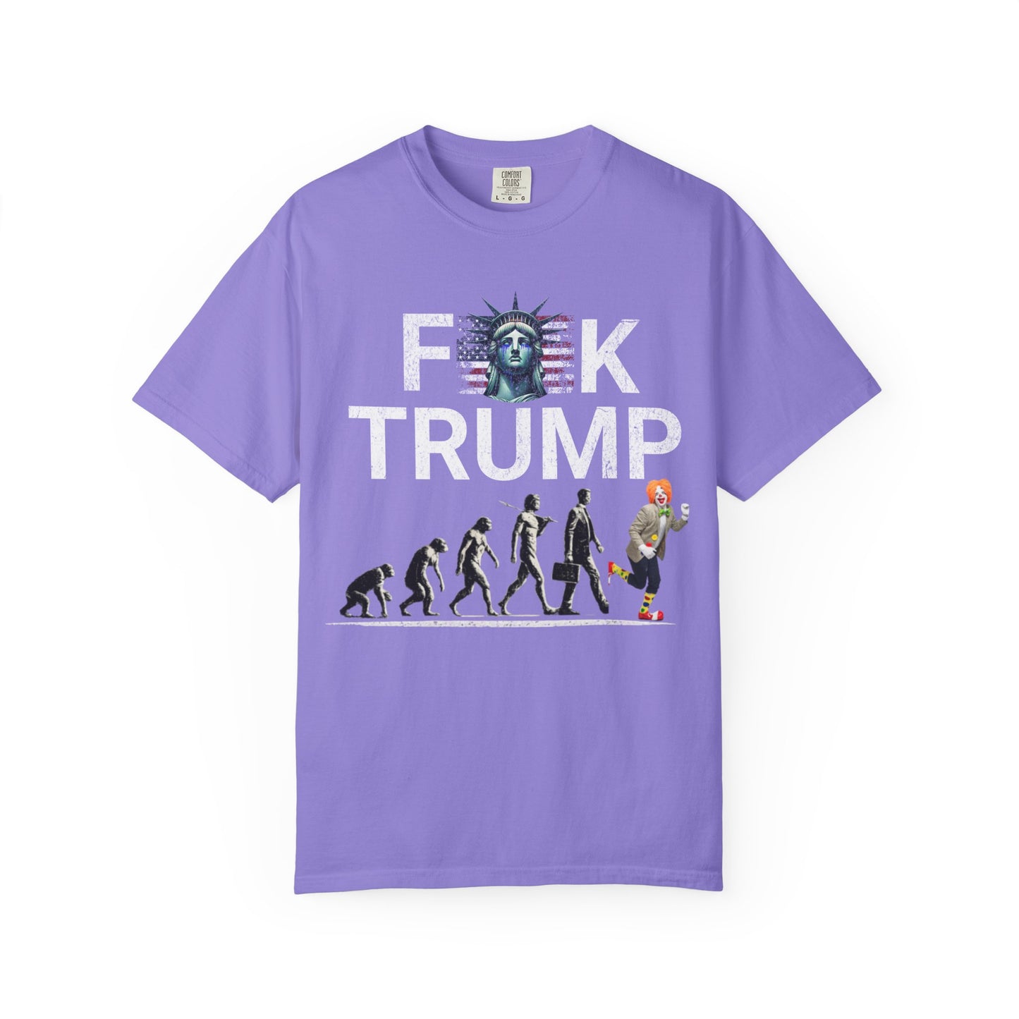 Political Satire Evolution Tee – Anti Trump Graphic Shirt –Graphic Tee- Political Satire Comfort Colors 1717