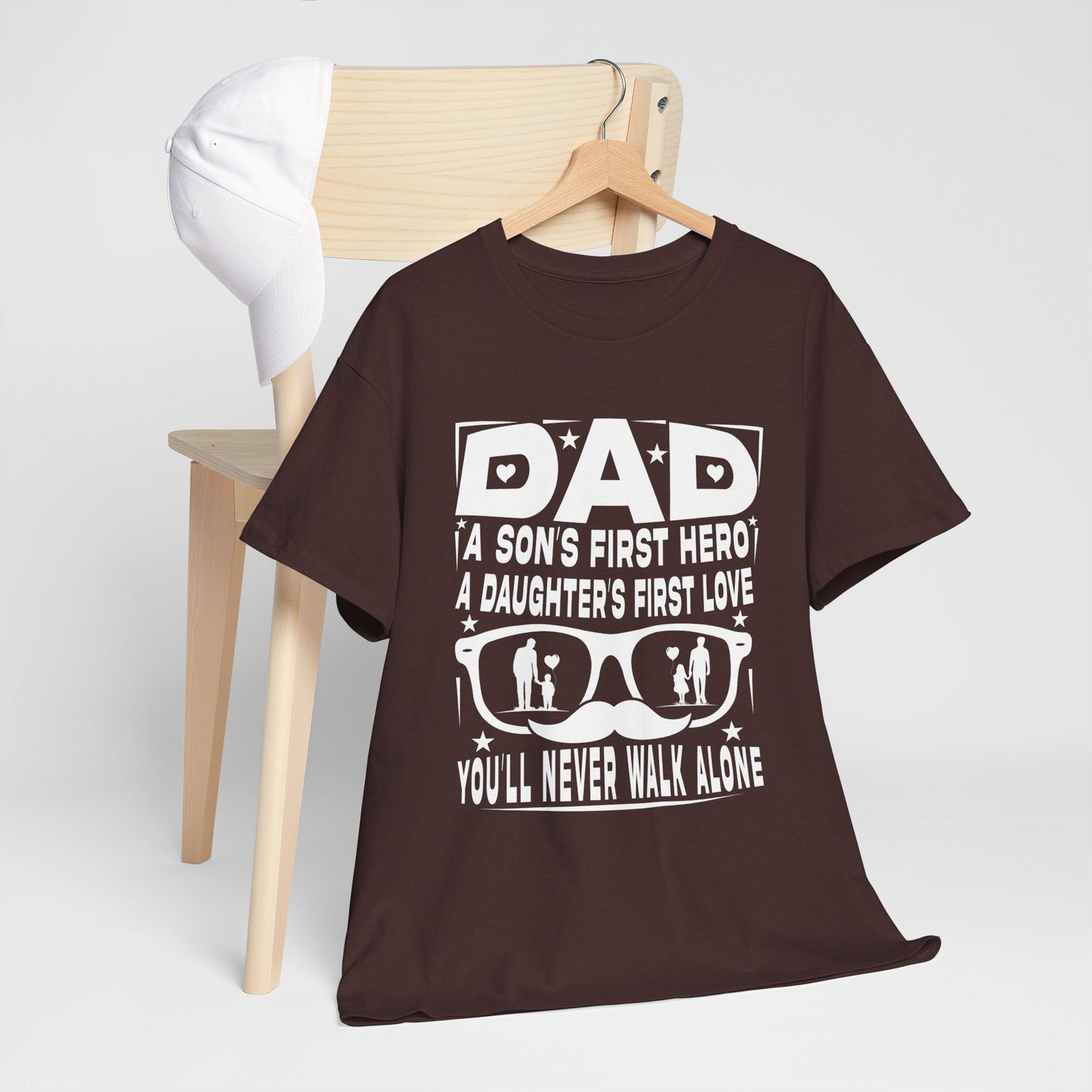 Dad Hero Unisex Heavy Cotton Tee - Perfect Gift for Father's Day