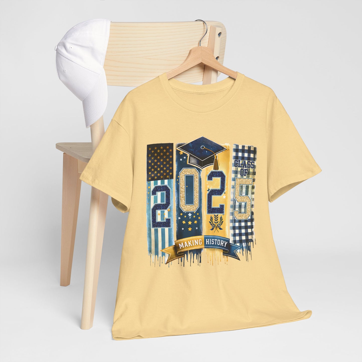 Gildan Graduation 2025 Heavy Cotton Tee - Making History Unisex Shirt Unisex Available in Asst. Sizes & Colors