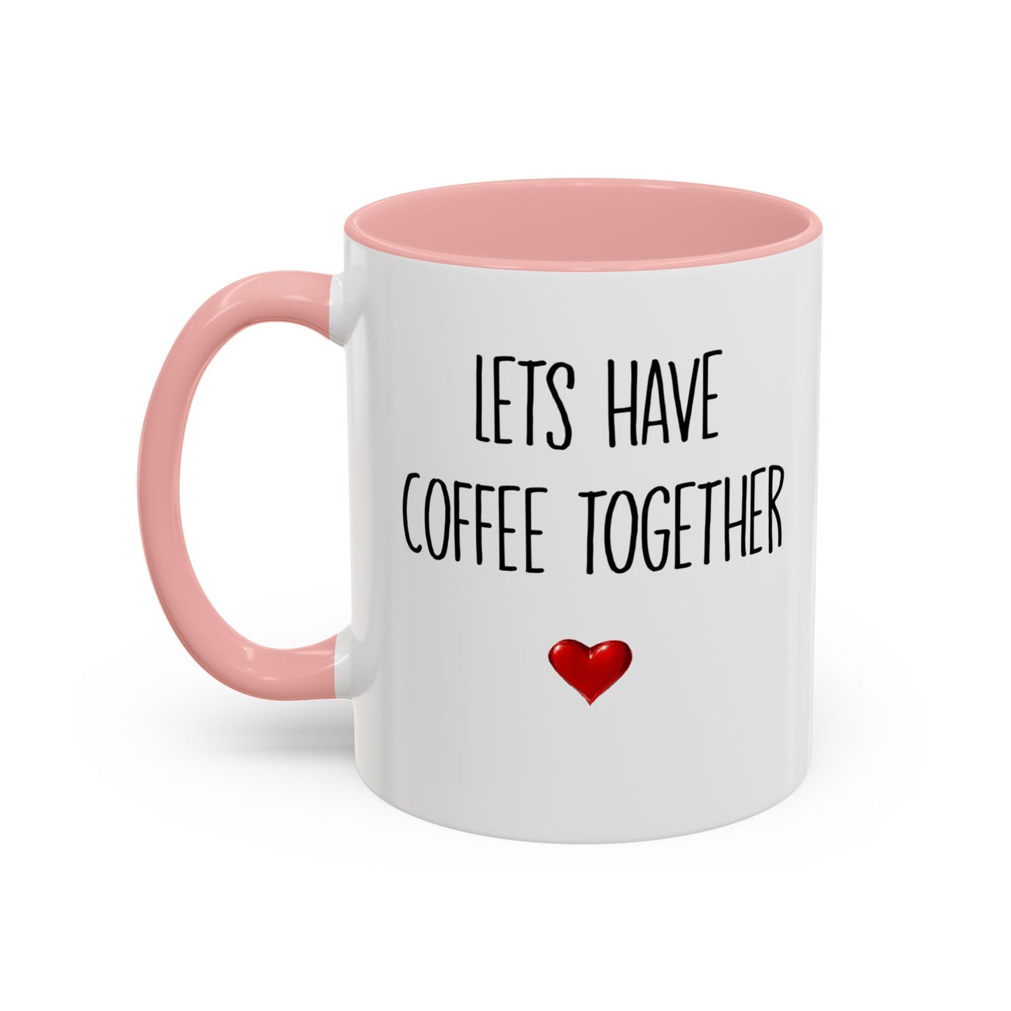 For the Rest of Our Lives Personalized Accent Coffee Mug — Romantic Couples Gift (11/15oz)