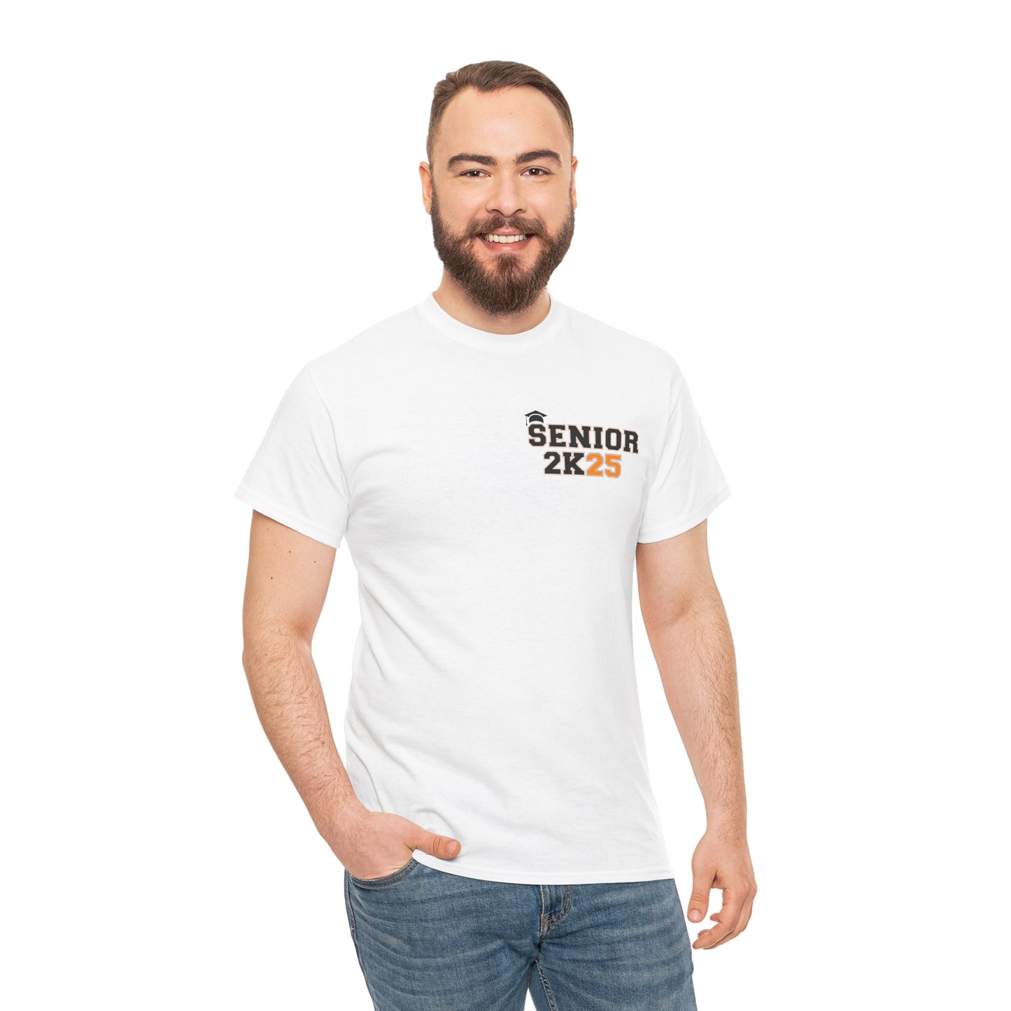 Gildan 5000 Unisex Graduate Tee - Class of 2025 Senior Shirt Great Gift Asst. Colors & Sizes