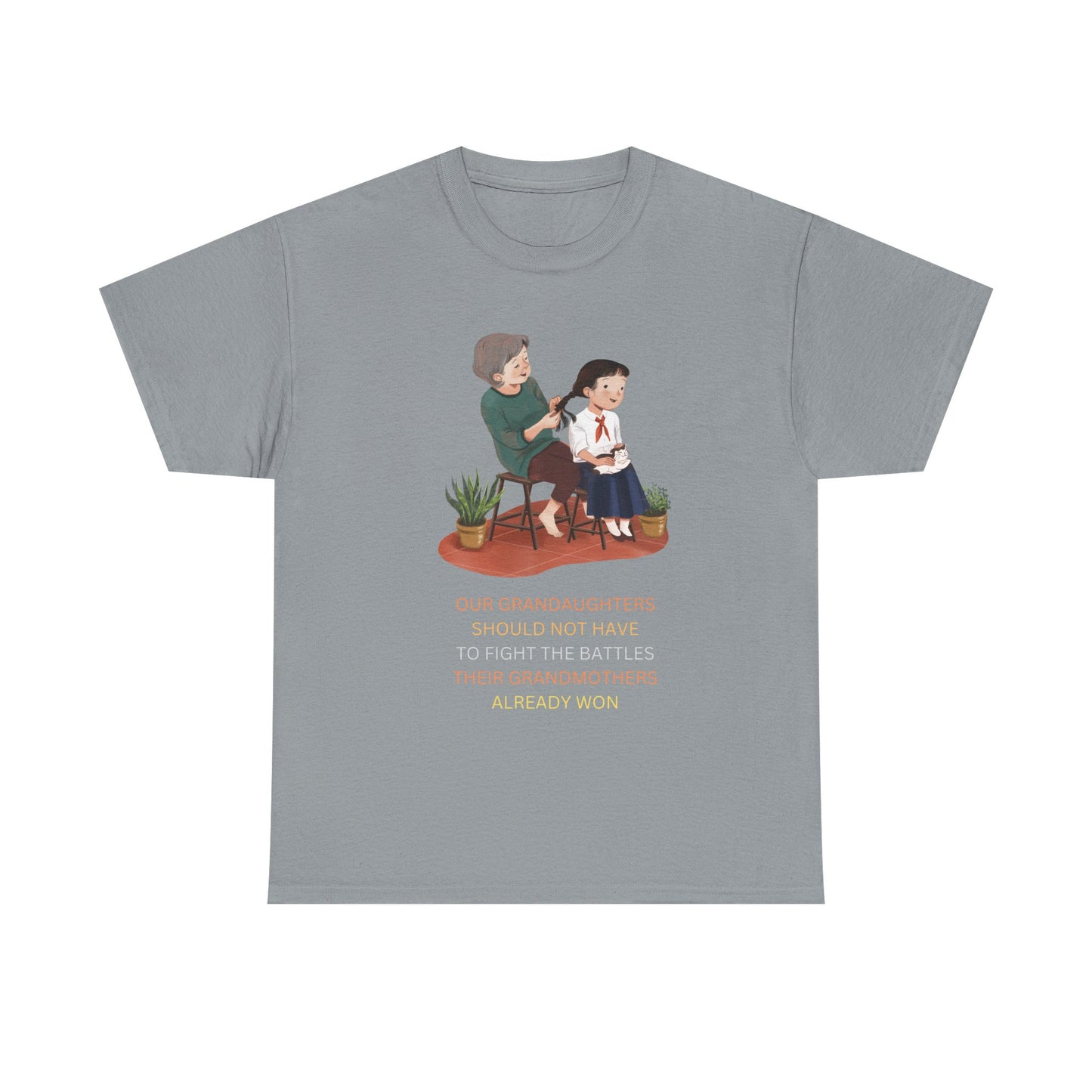 Empowering Granddaughter Unisex Heavy Cotton Tee