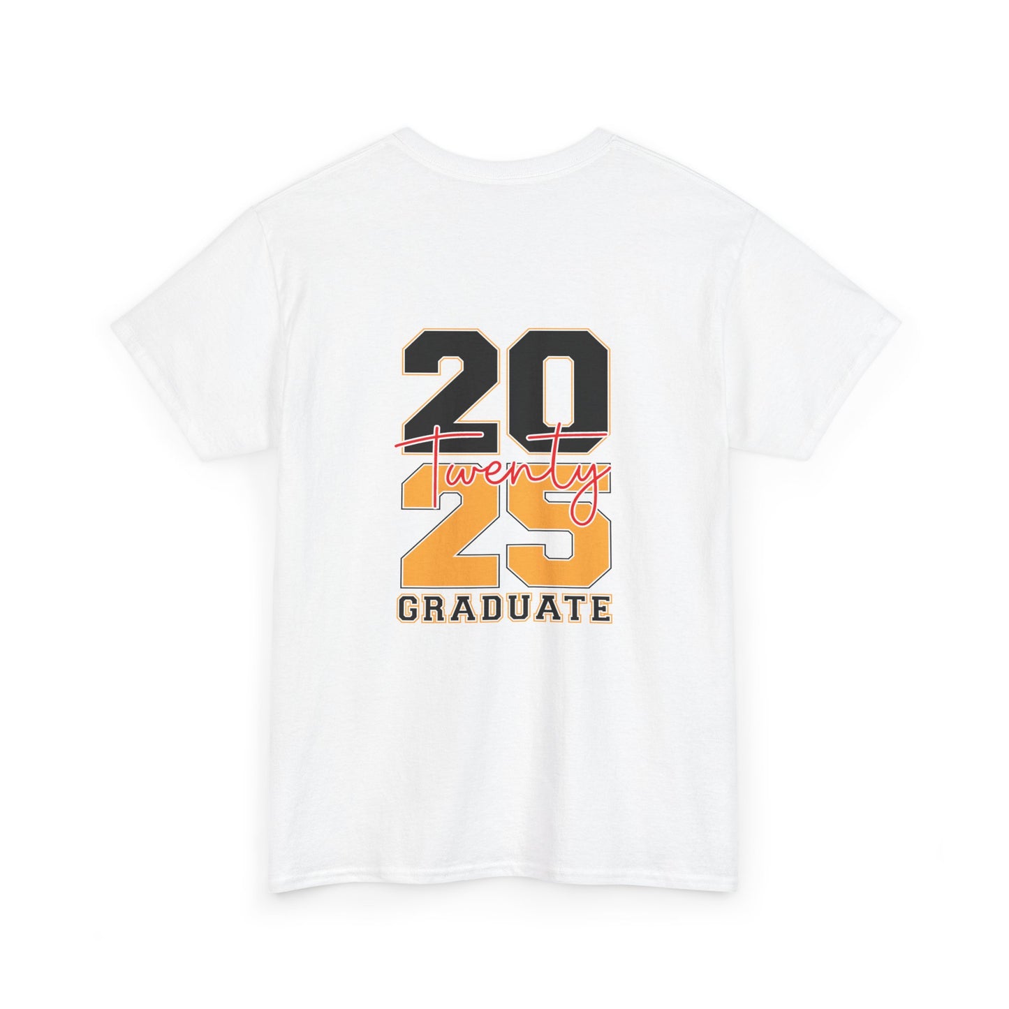 Gildan 5000 Unisex Graduate Tee - Class of 2025 Senior Shirt Great Gift Asst. Colors & Sizes