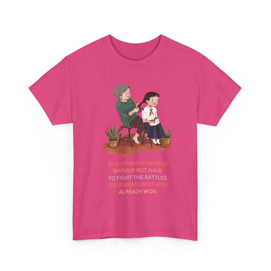 Empowering Granddaughter Unisex Heavy Cotton Tee
