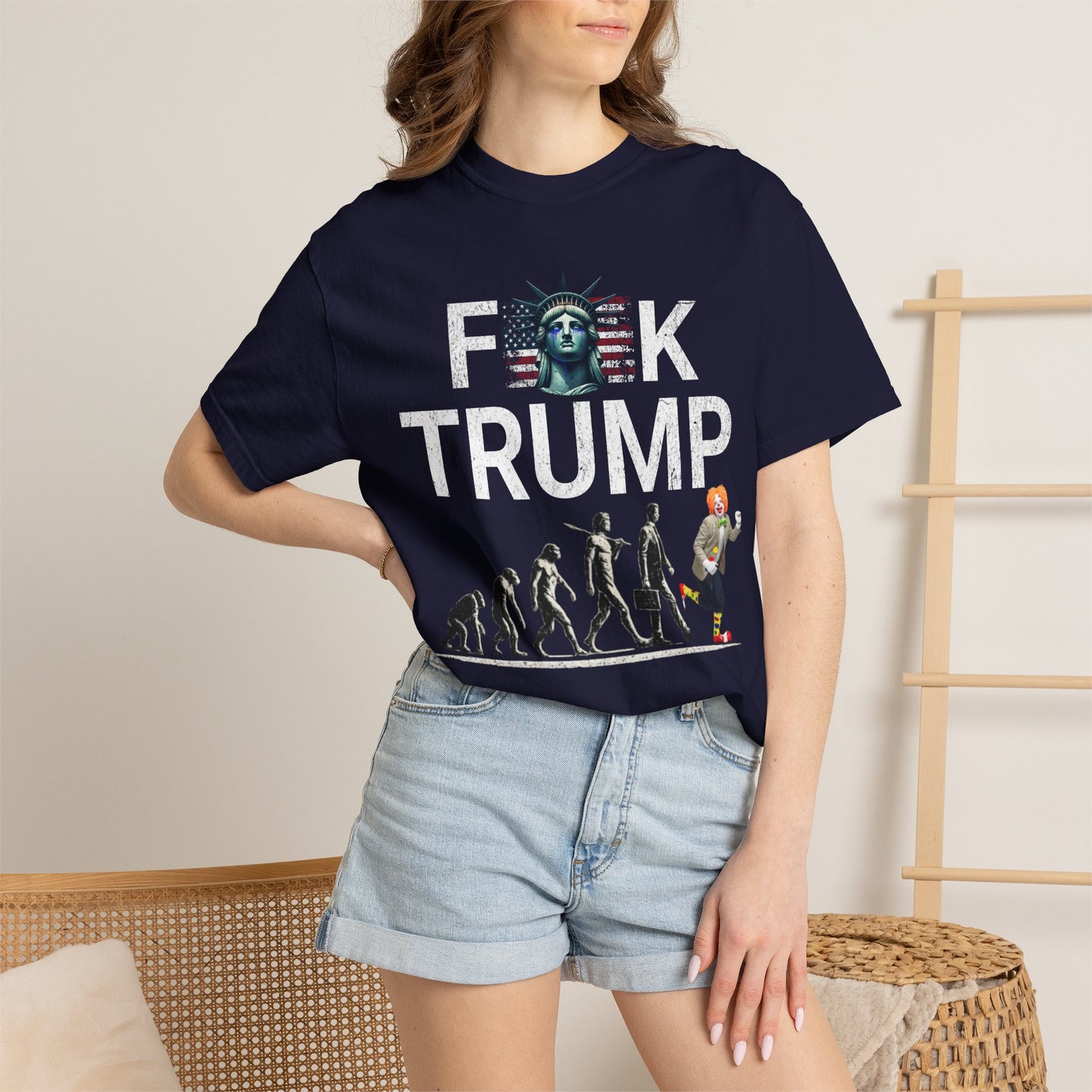 Political Satire Evolution Tee – Anti Trump Graphic Shirt –Graphic Tee- Political Satire Comfort Colors 1717