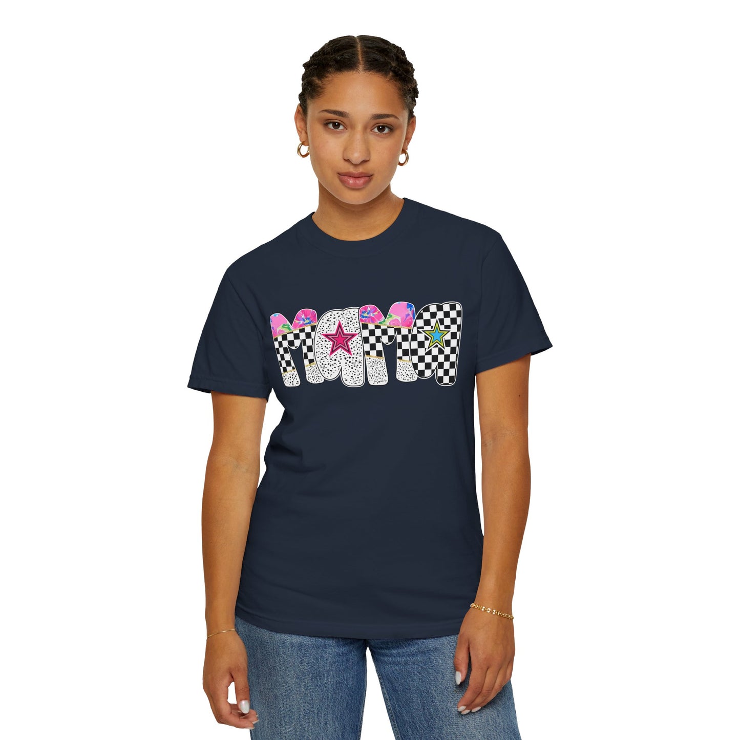 Comfort Colors Retro Vibe Mother's Day T-Shirt with Star Design Asst. Colors & Sizes