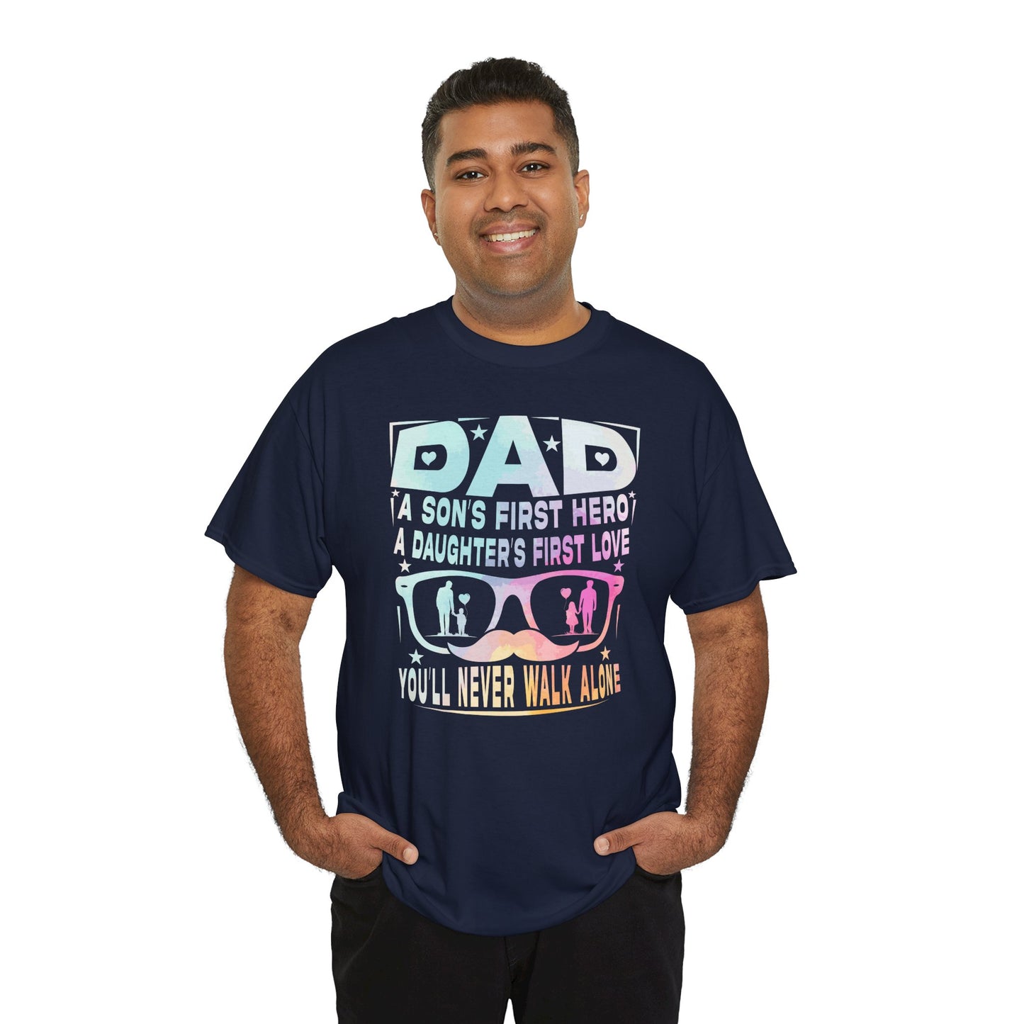 Gildan 5000 Dad Hero T-Shirt - Father's Day Gift - Heavy Cotton Tee Asst. Colors & Sizes