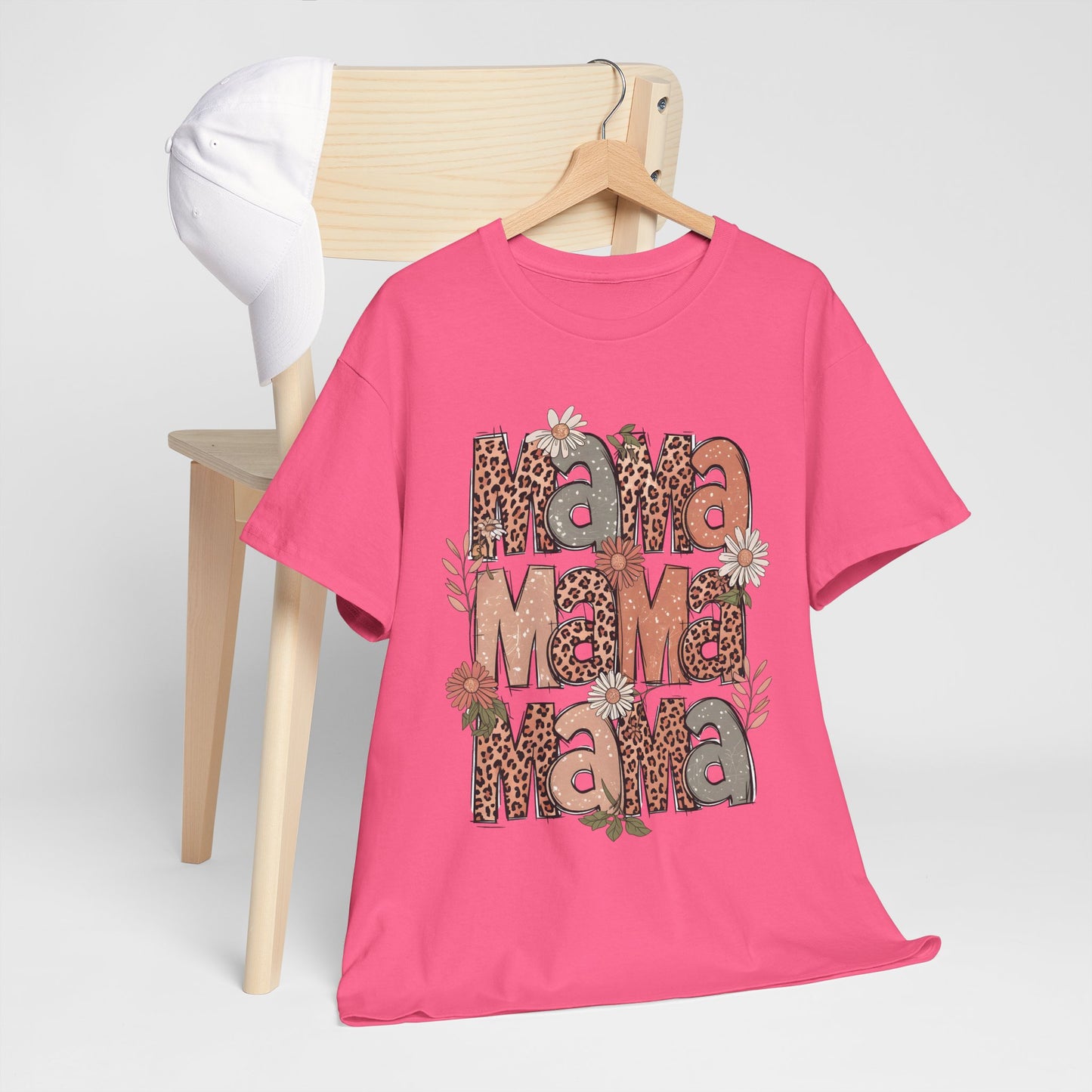 Floral Mama Unisex Heavy Cotton Tee - Perfect Gift for Moms!