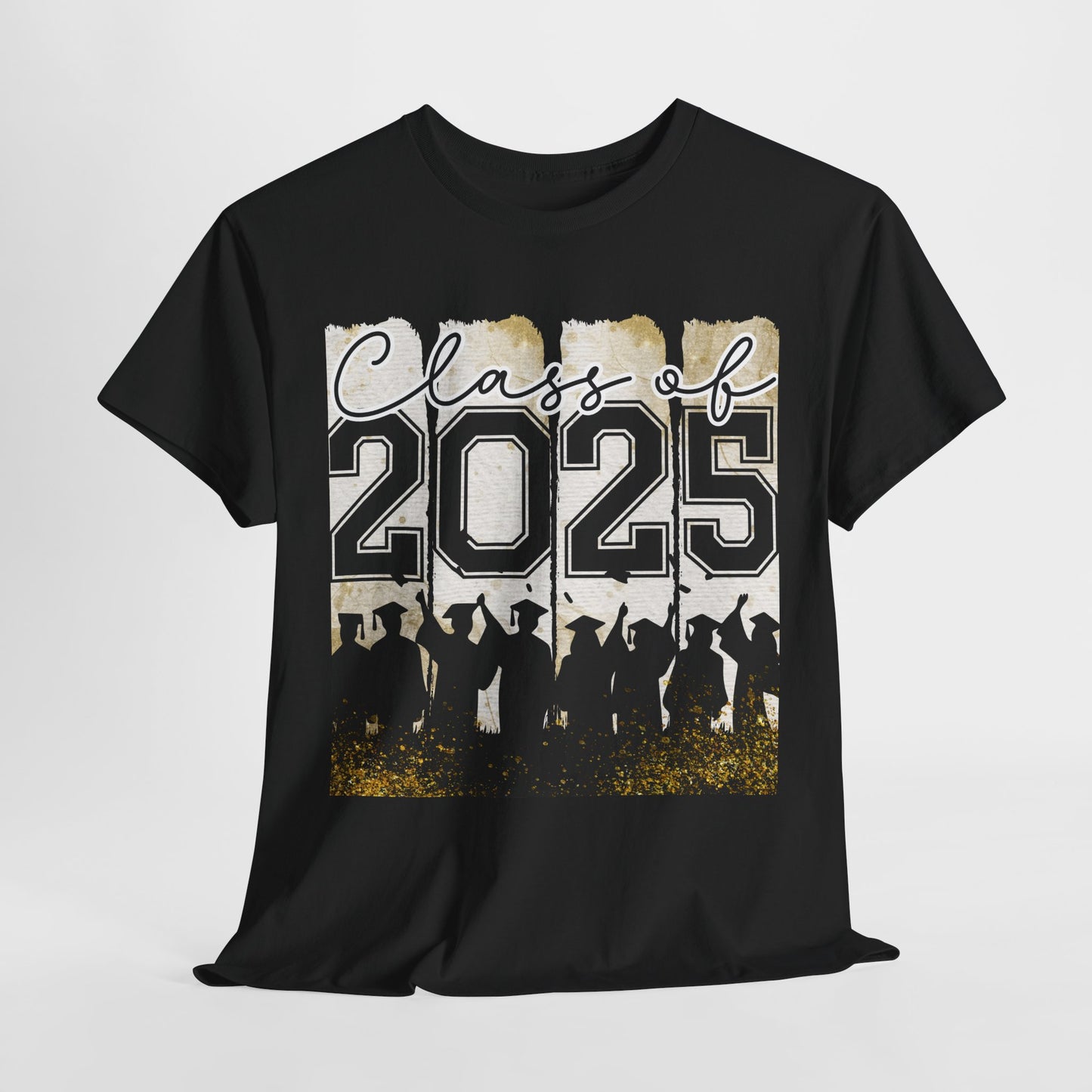 Gildan Garment Dyed Class of 2025 Graduation Tee - Unisex Heavy Cotton Shirt Your Choice Colors & Sizes
