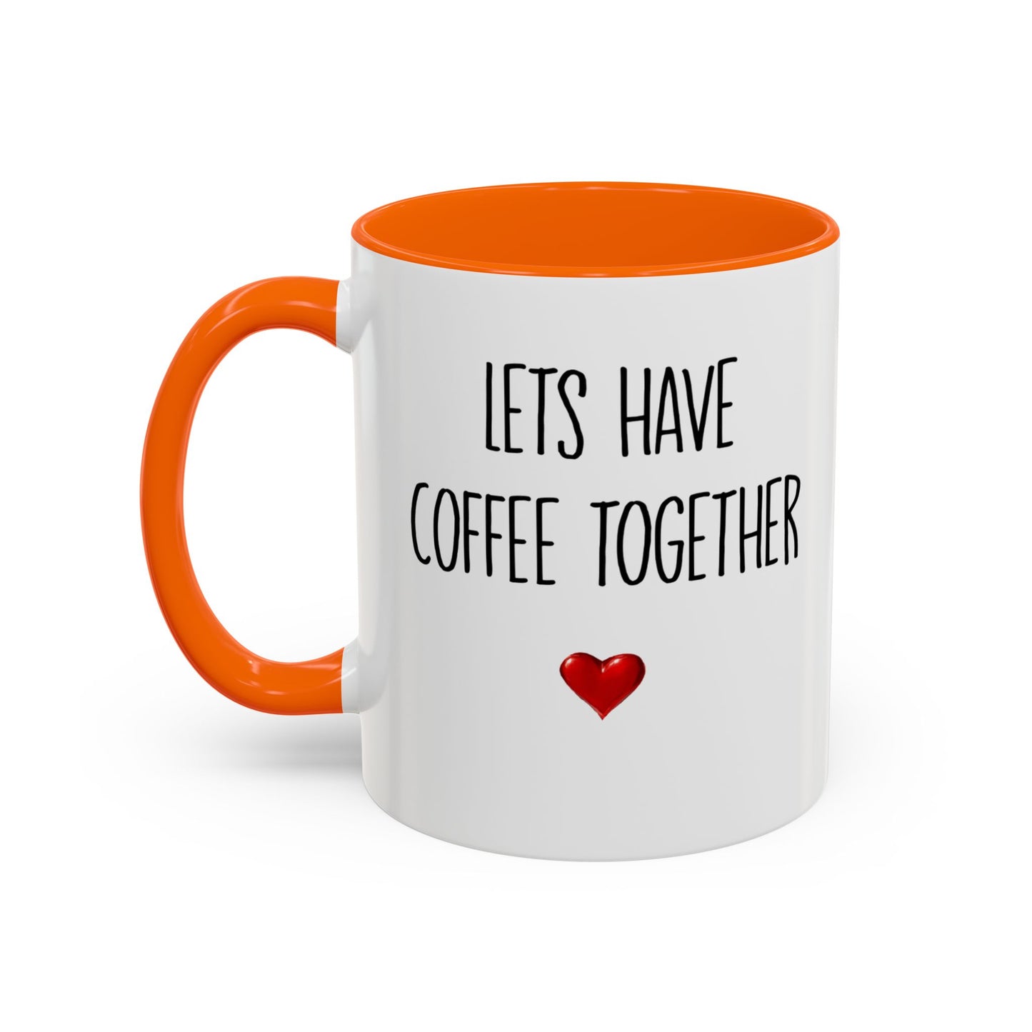 For the Rest of Our Lives Personalized Accent Coffee Mug — Romantic Couples Gift (11/15oz)