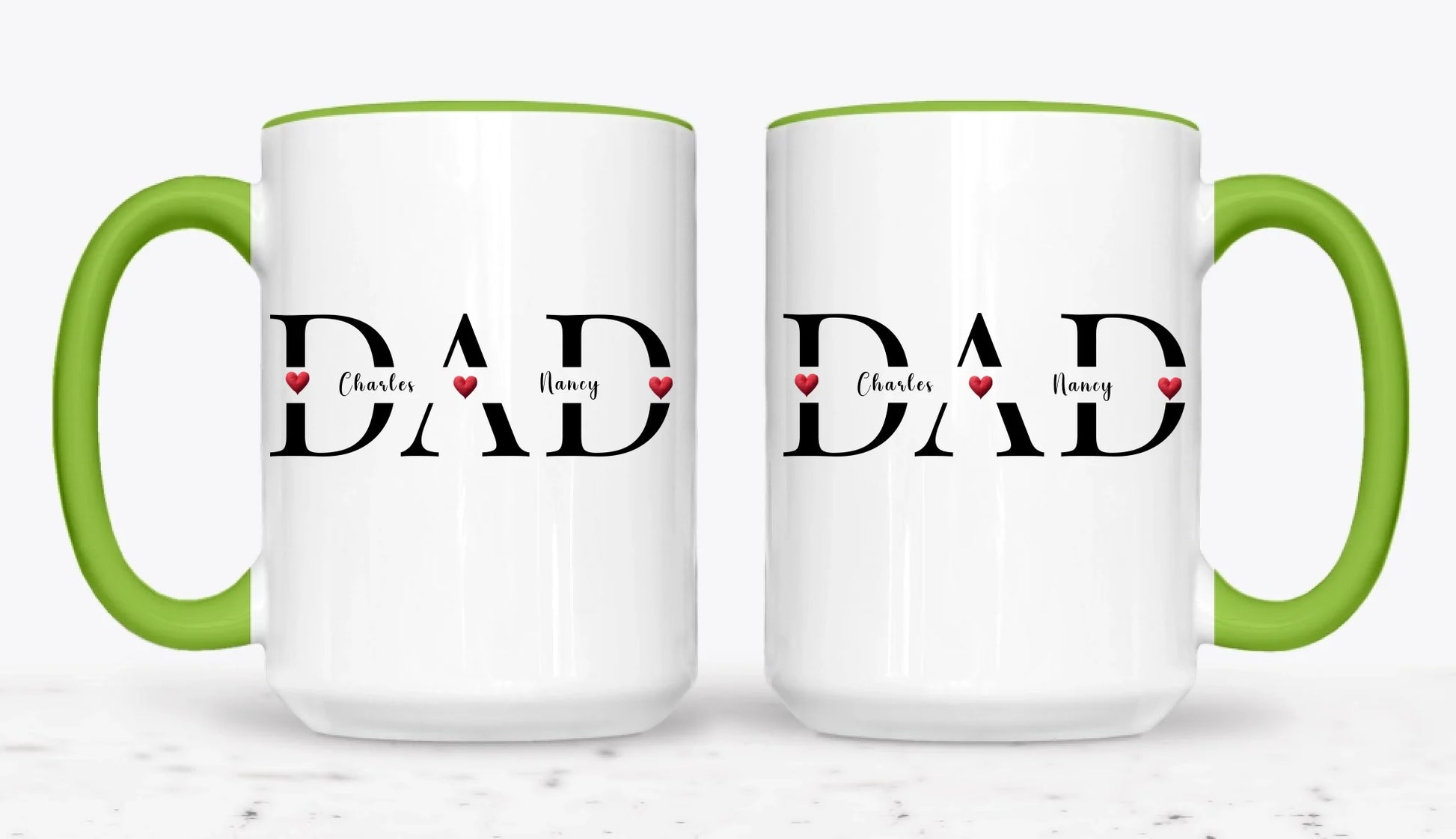 15oz Green 2-Mug SM