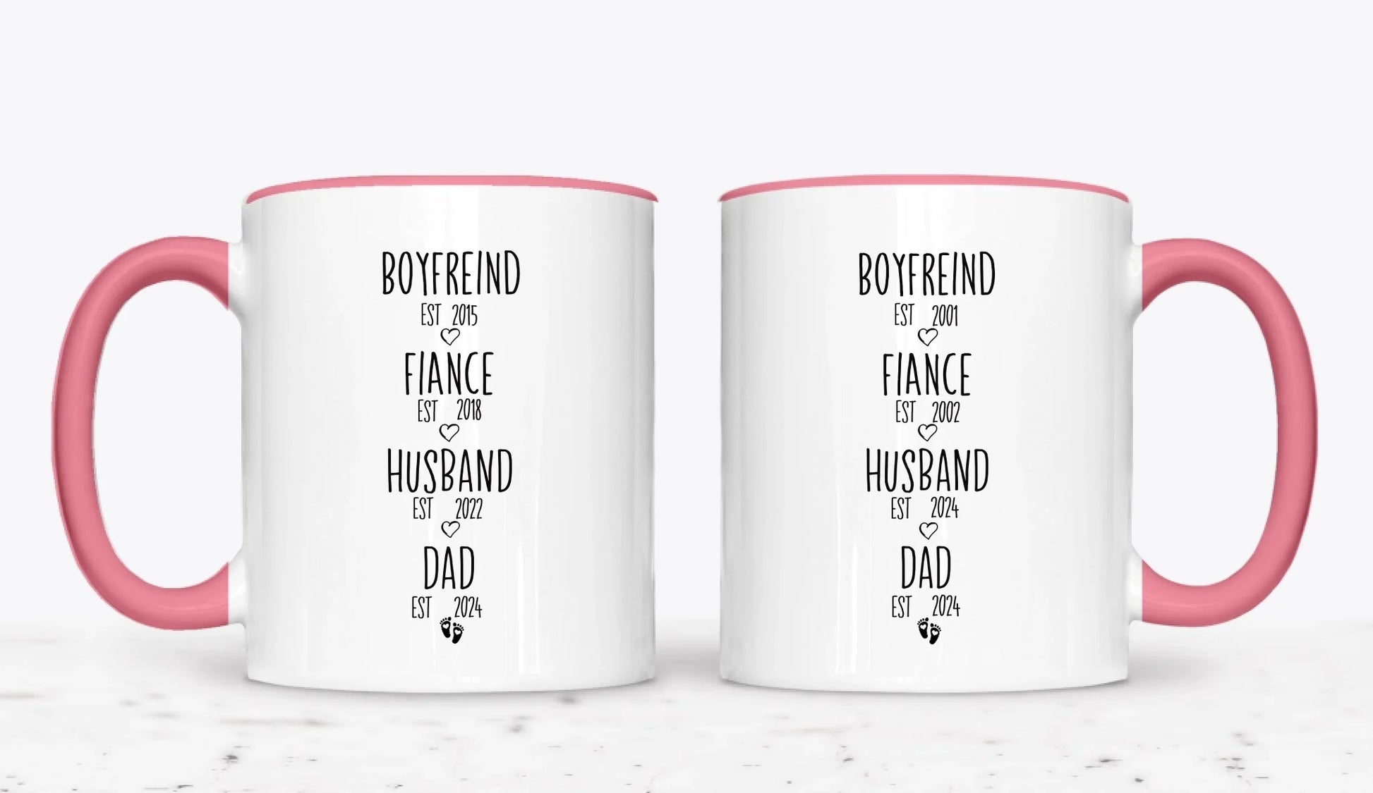 11oz  Pink 2-Mug SM