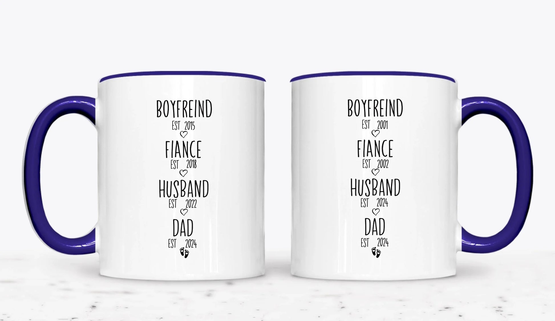 11oz  Dark Blue 2-Mug SM