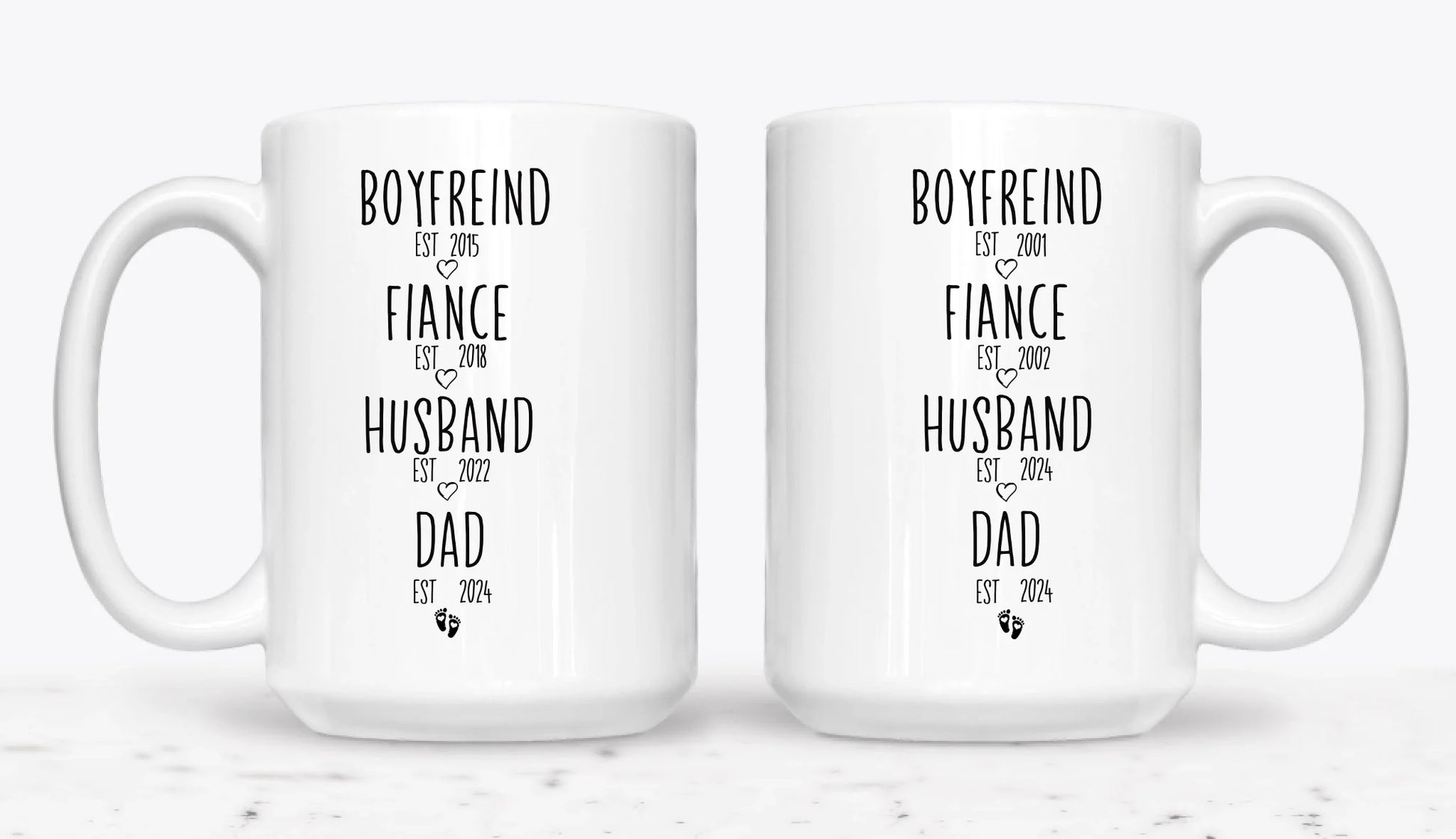 15oz White 2-Mug SM