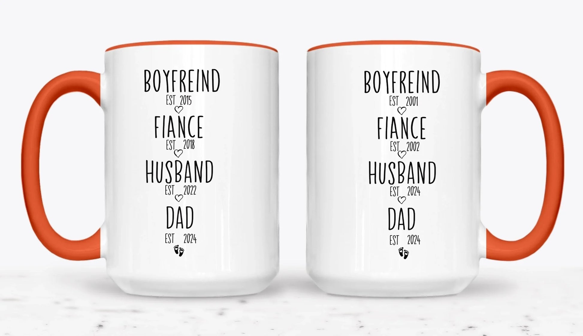 15oz Orange 2-Mug SM