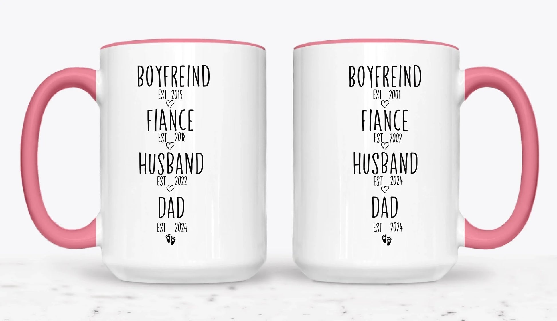15oz  Pink 2-Mug SM