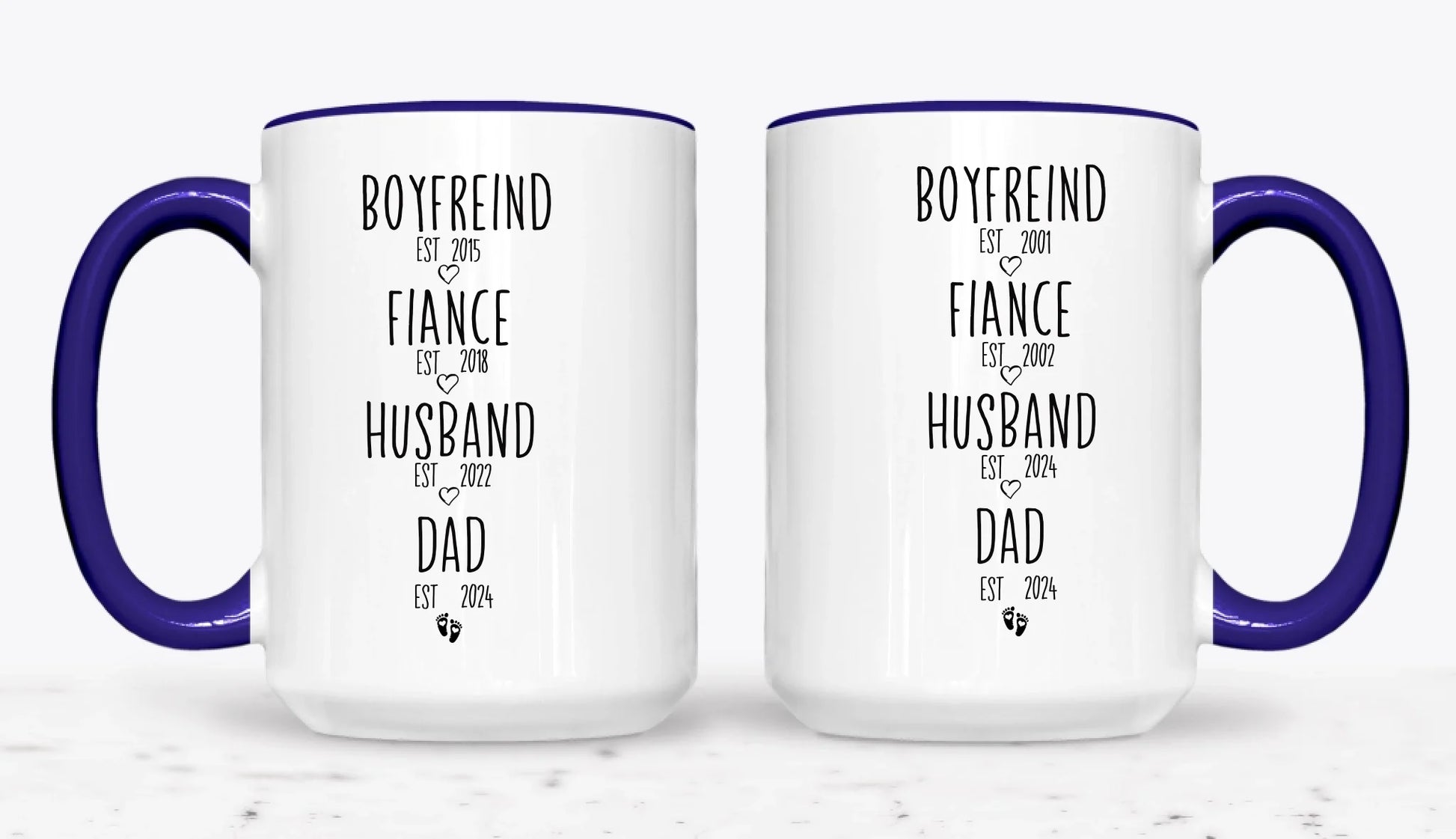 15oz  Dark Blue 2-Mug SM