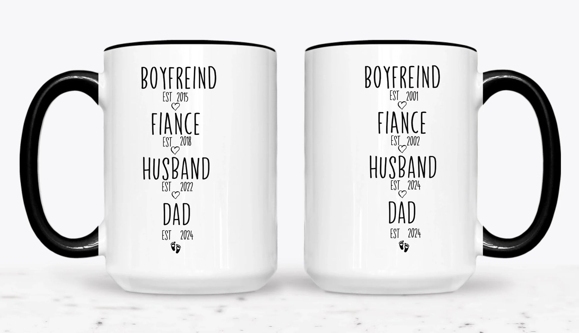 15oz  Black 2-Mug SM