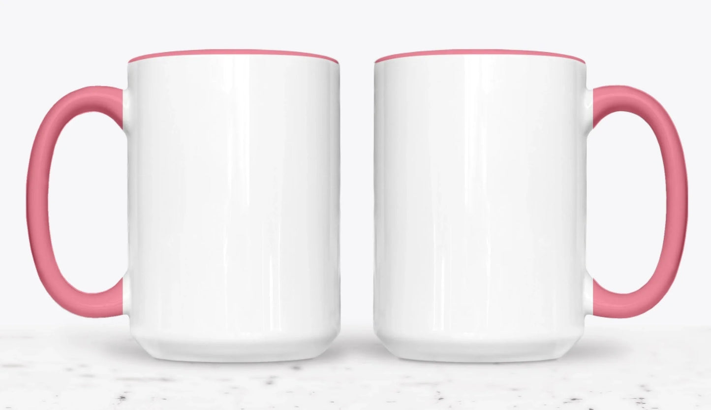 15oz  Pink 2-Mug SM