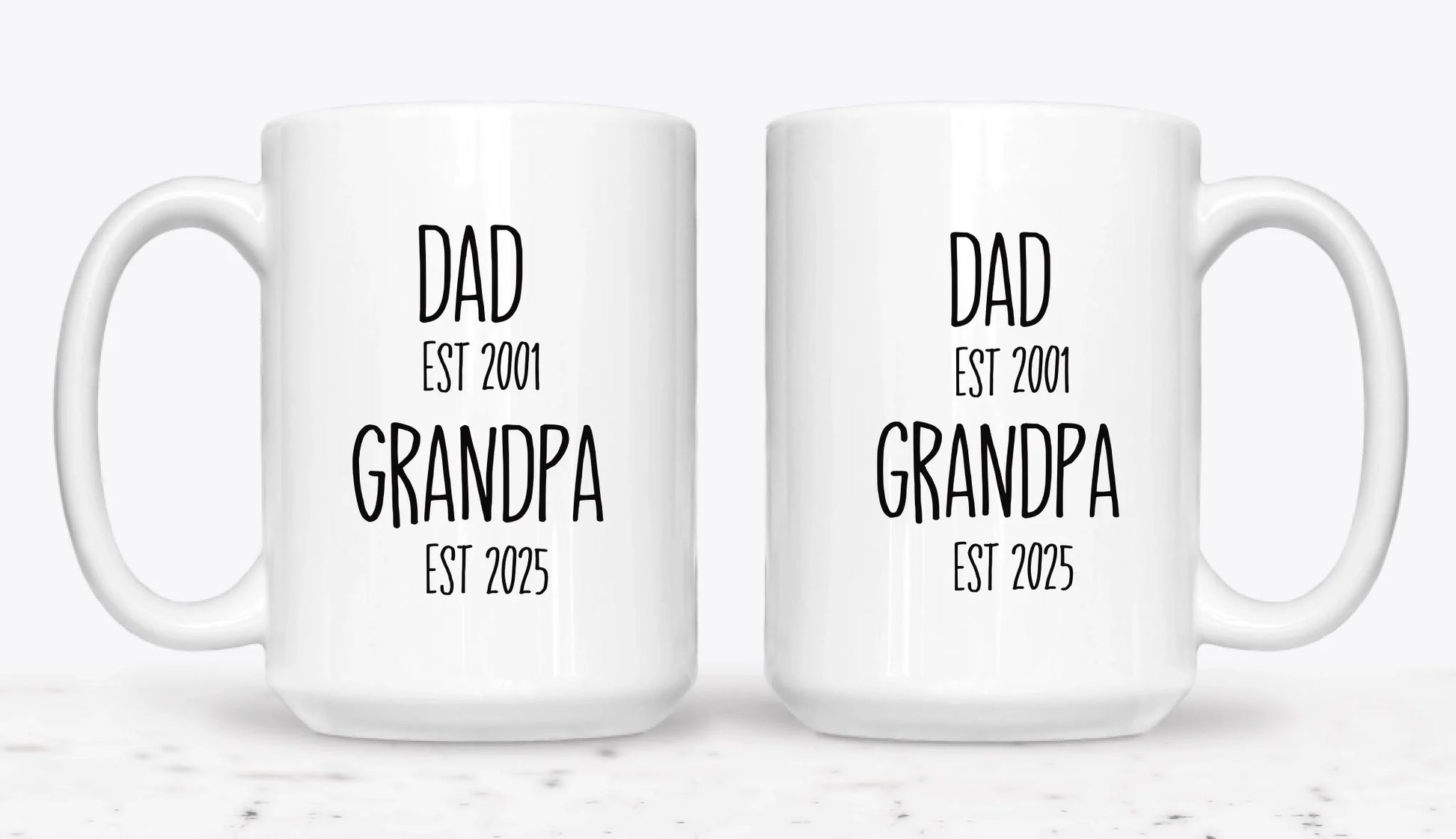 15oz White 2-Mug SM
