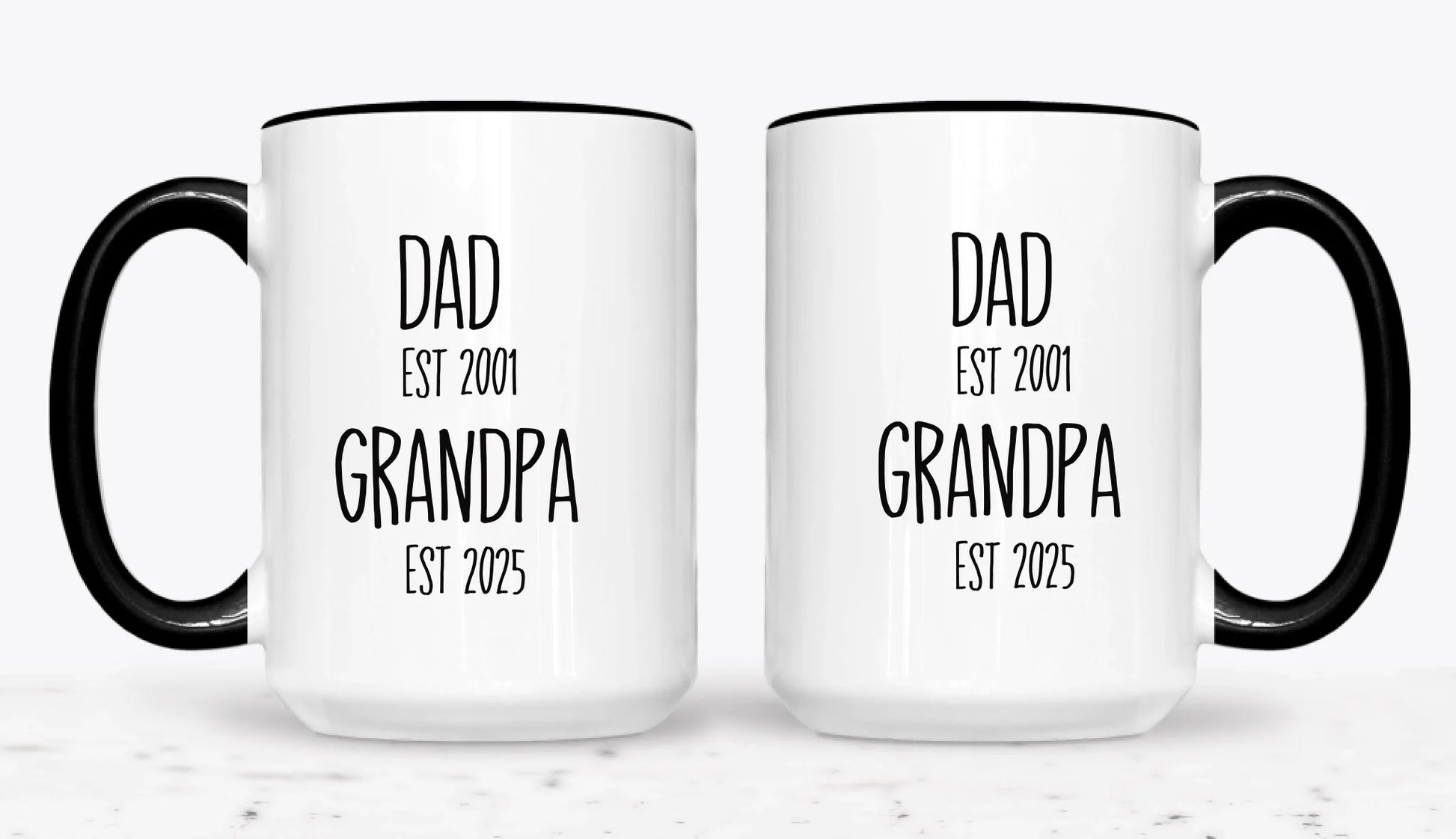 15oz  Black 2-Mug SM