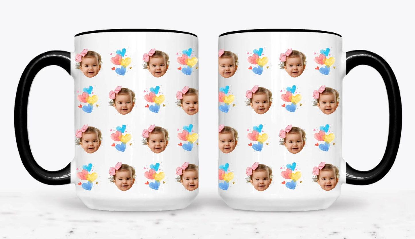 15oz  Black 2-Mug SM