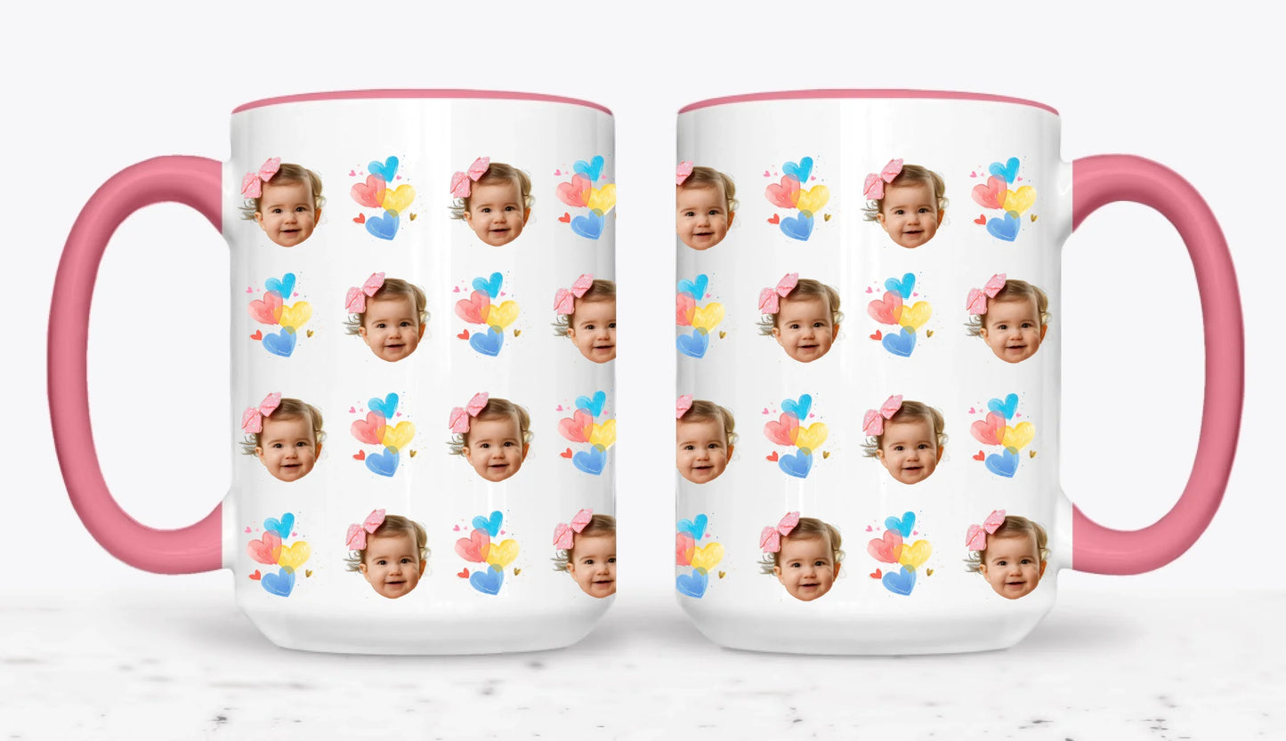 15oz  Pink 2-Mug SM