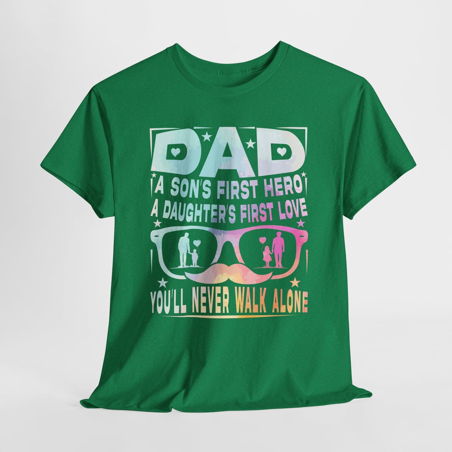 Gildan 5000 Dad Hero T-Shirt - Father's Day Gift - Heavy Cotton Tee Asst. Colors & Sizes