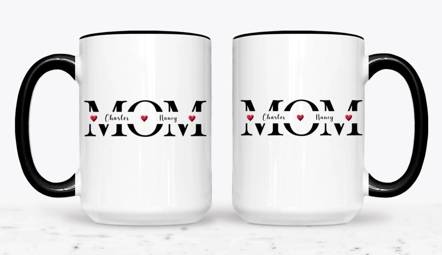 15oz  Black 2-Mug SM