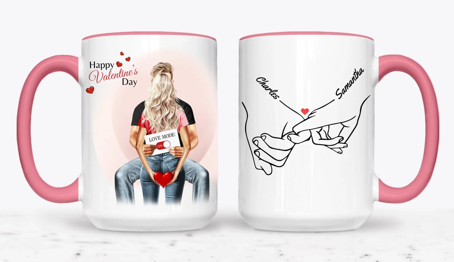 15oz  Pink 2-Mug SM