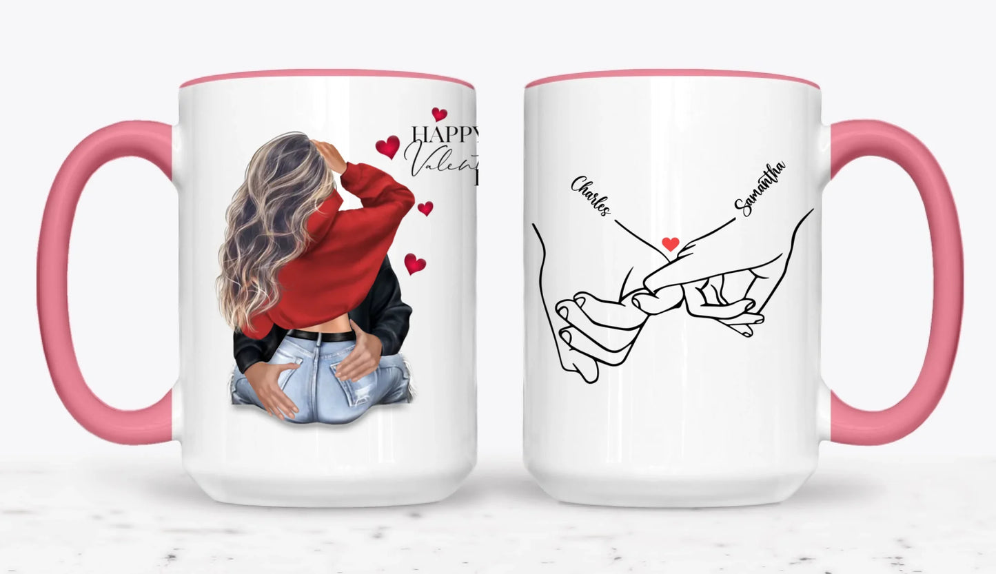 15oz  Pink 2-Mug SM