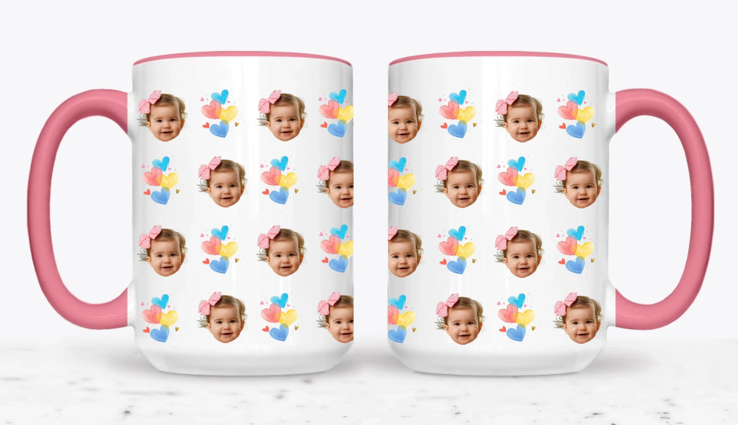 15oz  Pink 2-Mug SM