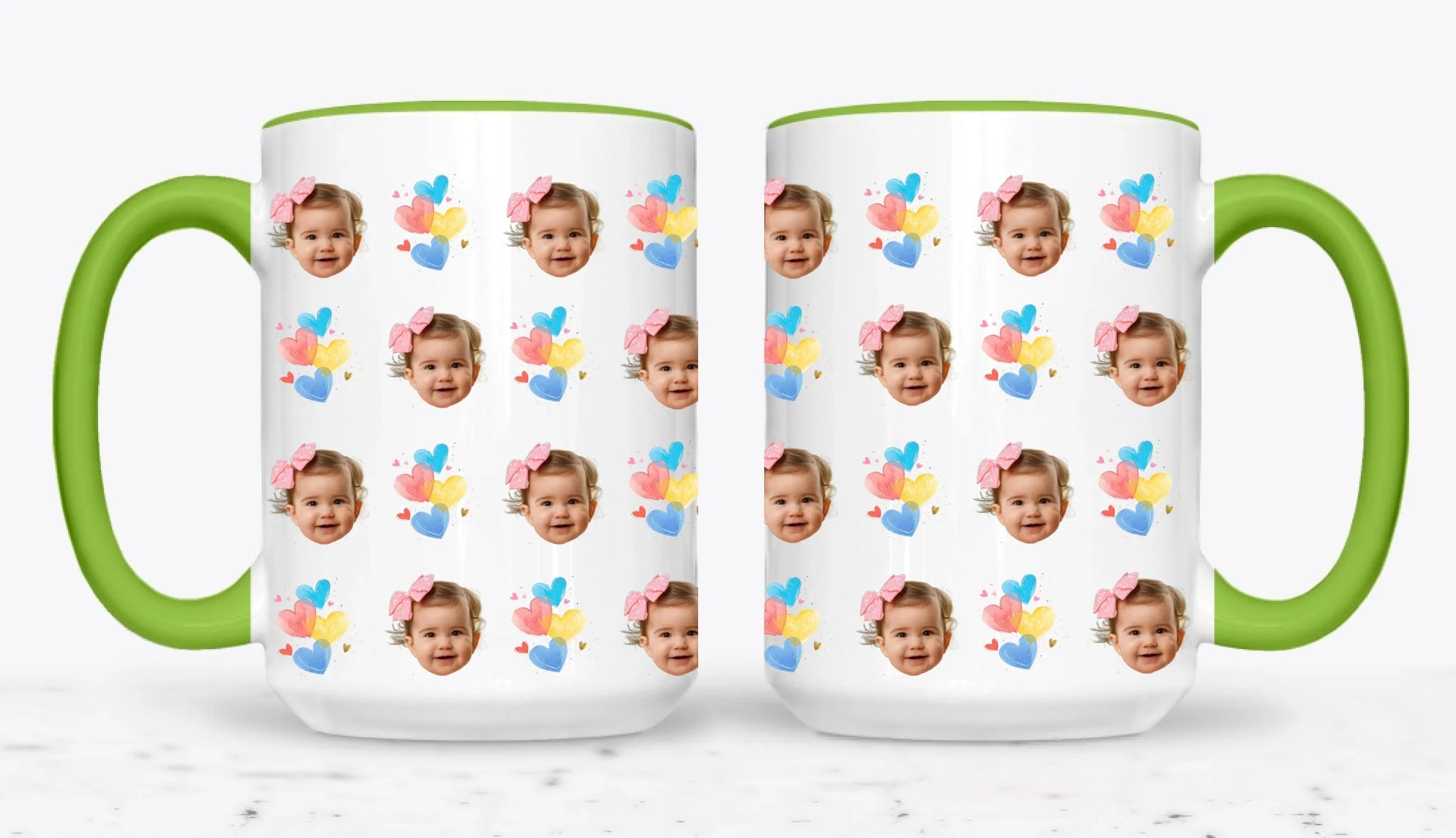 15oz Green 2-Mug SM
