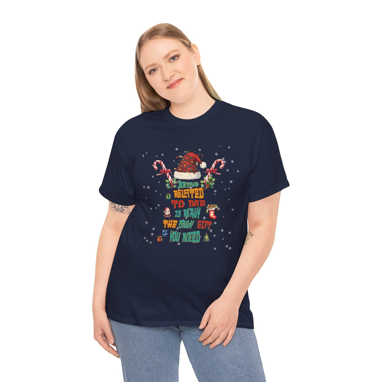 Santa Candy Cane Elf Christmas Tee | Funny Holiday Shirt